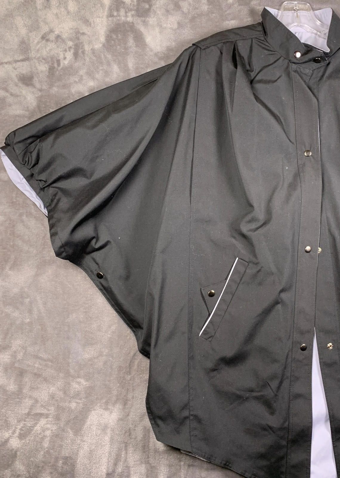 Designer Womens Reversible Cape/Jacket CUSTOM MADE Sz.L/XL (299) Size US L / EU 52-54 / 3 - 7 Thumbnail