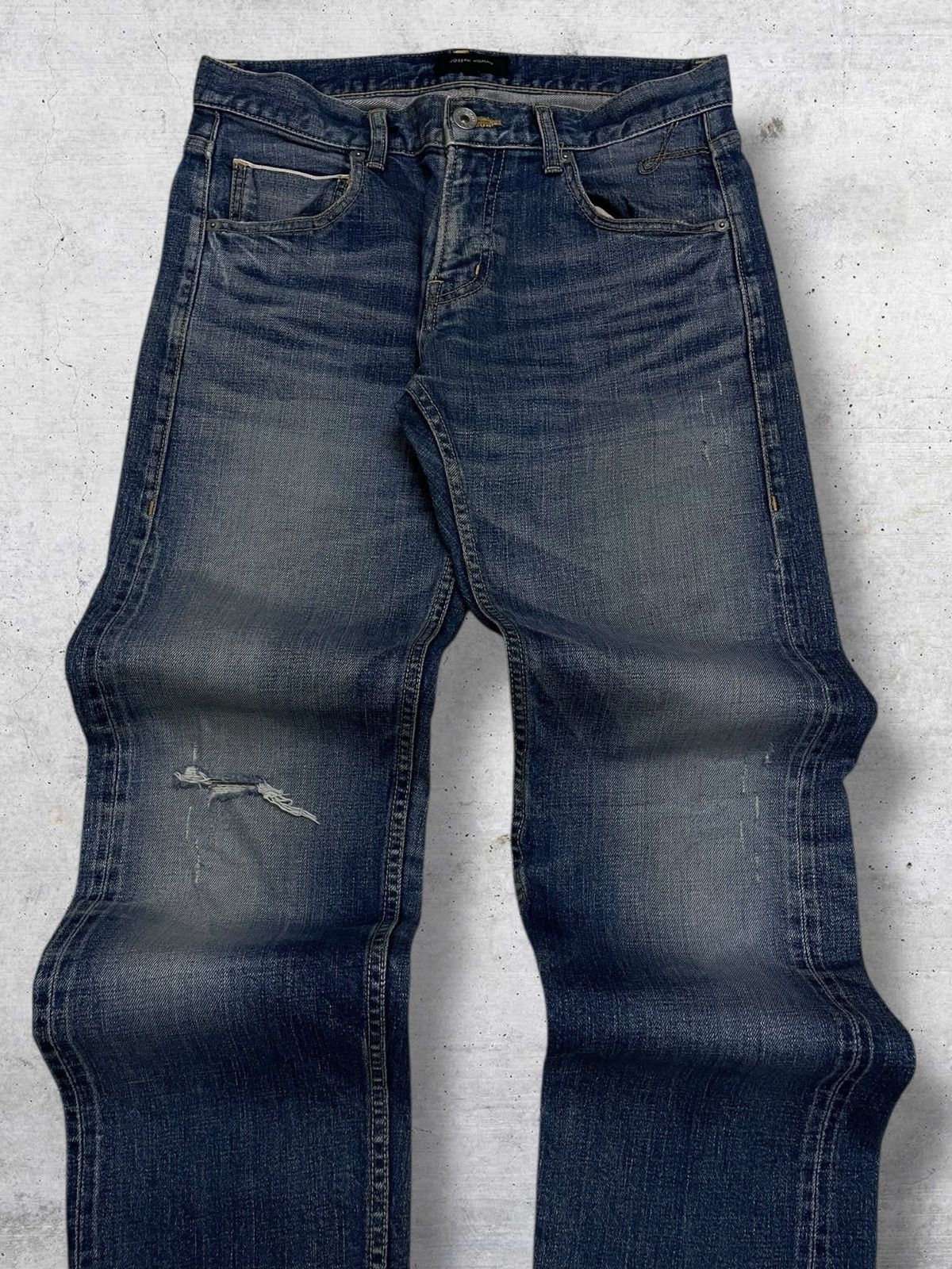 JOSEPH HOMME VINTAGE JOSEPH HOMME DISTRESSING CUT OG DESIGN DENIM 90S Size US 29 - 4 Thumbnail
