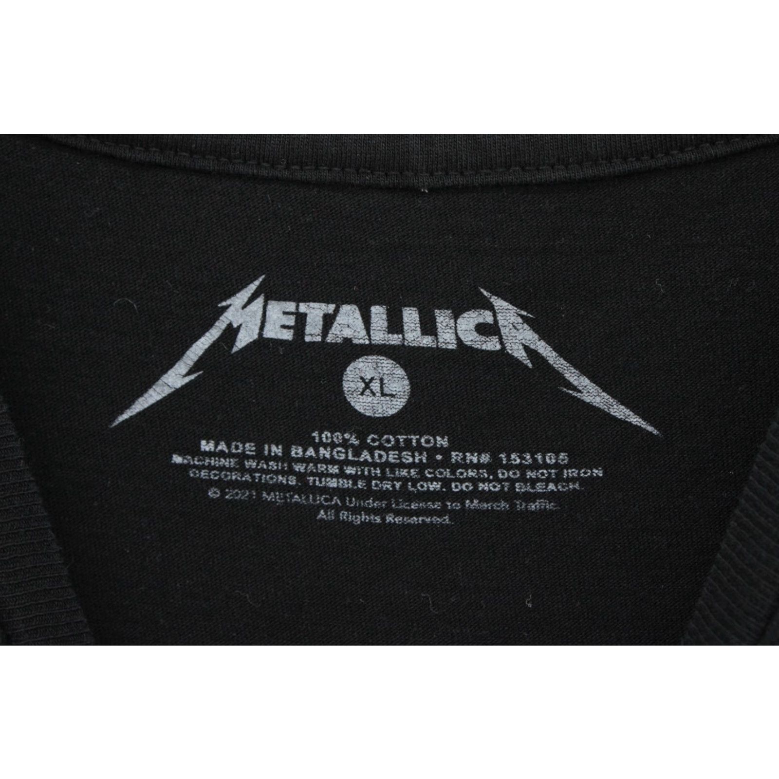 Vintage Metallica Ride The Lightning Big Graphic T Shirt XL Black Modern Heavy Metal Size US XL / EU 56 / 4 - 3 Thumbnail