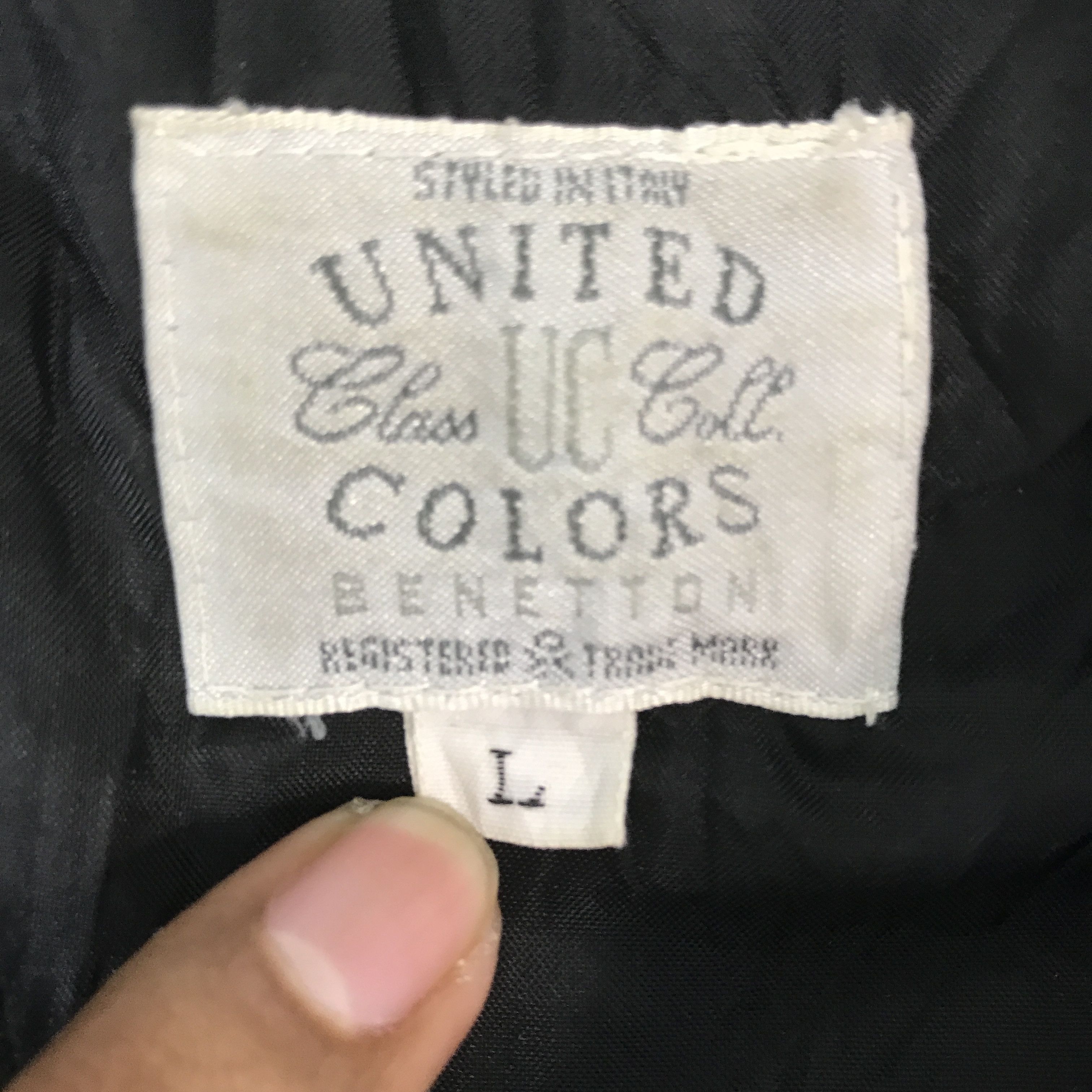 United Colors Of Benetton united Colors Of benetton Leather varsity jacket Size US L / EU 52-54 / 3 - 9 Thumbnail