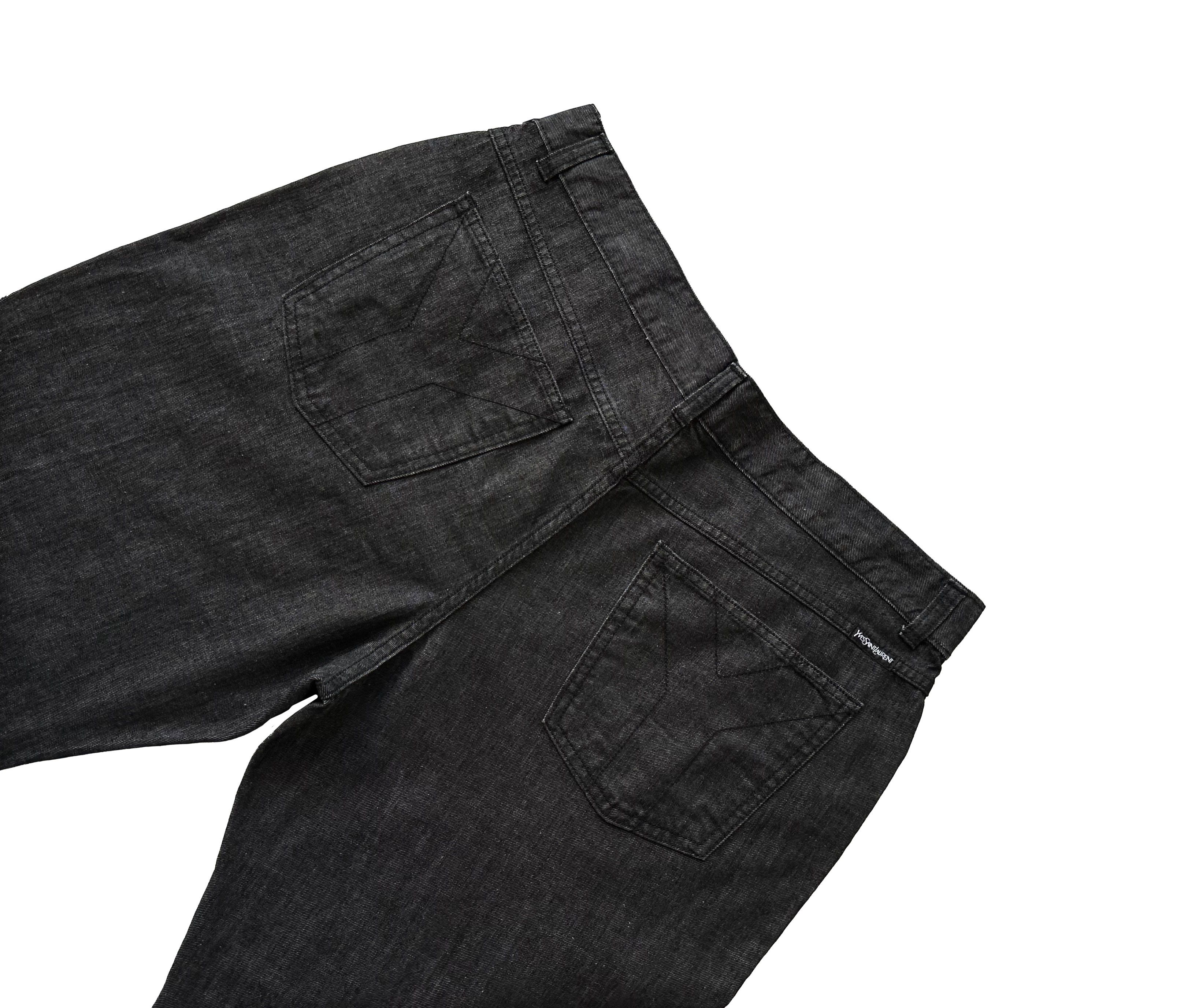 Yves Saint Laurent Yves Saint Laurent Vintage dark grey straight jeans Size US 36 / EU 52 - 5 Thumbnail