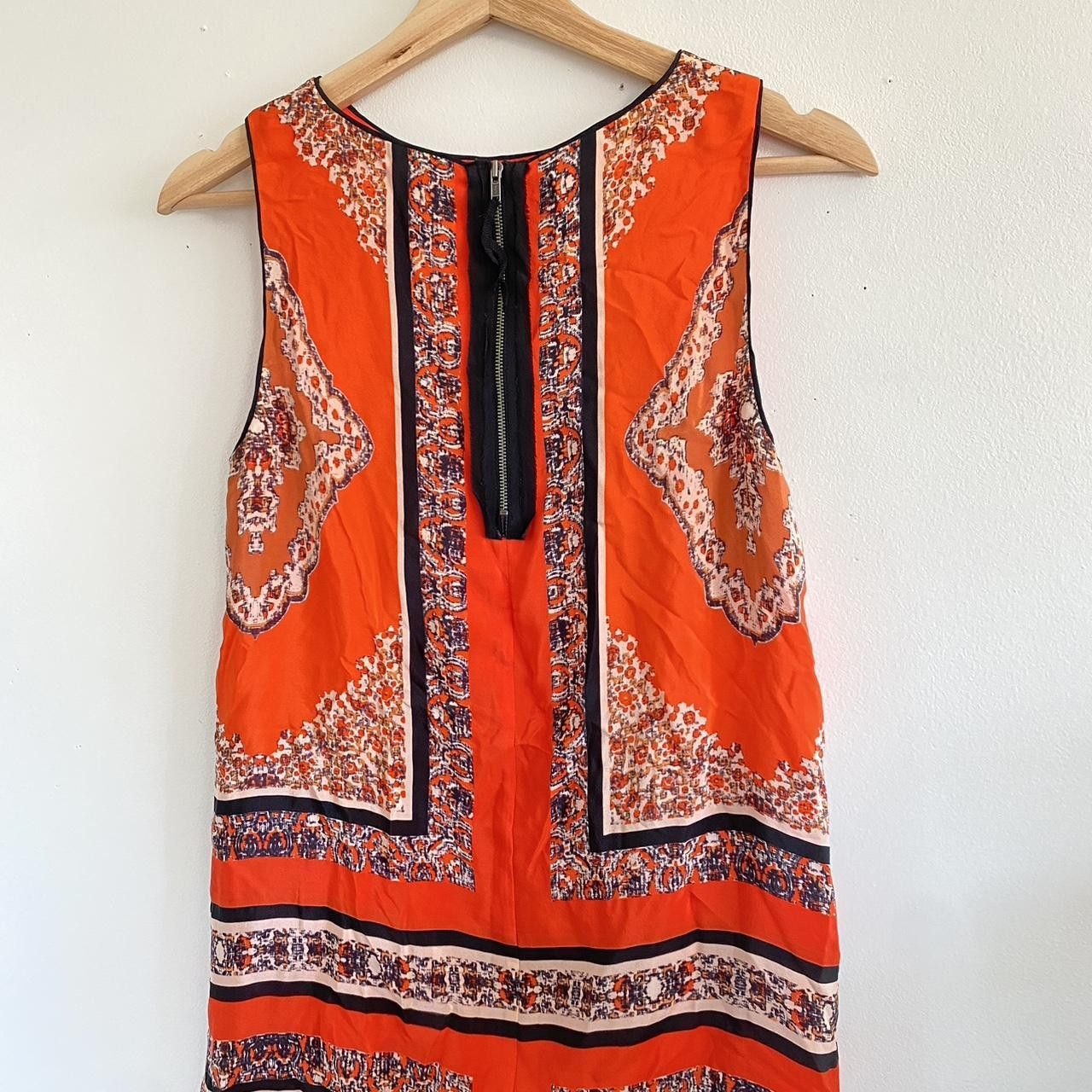 Vintage MAEVE ORANGE MINI DRESS BOHO SIZE 0 Size XS / US 0-2 / IT 36-38 - 7 Thumbnail