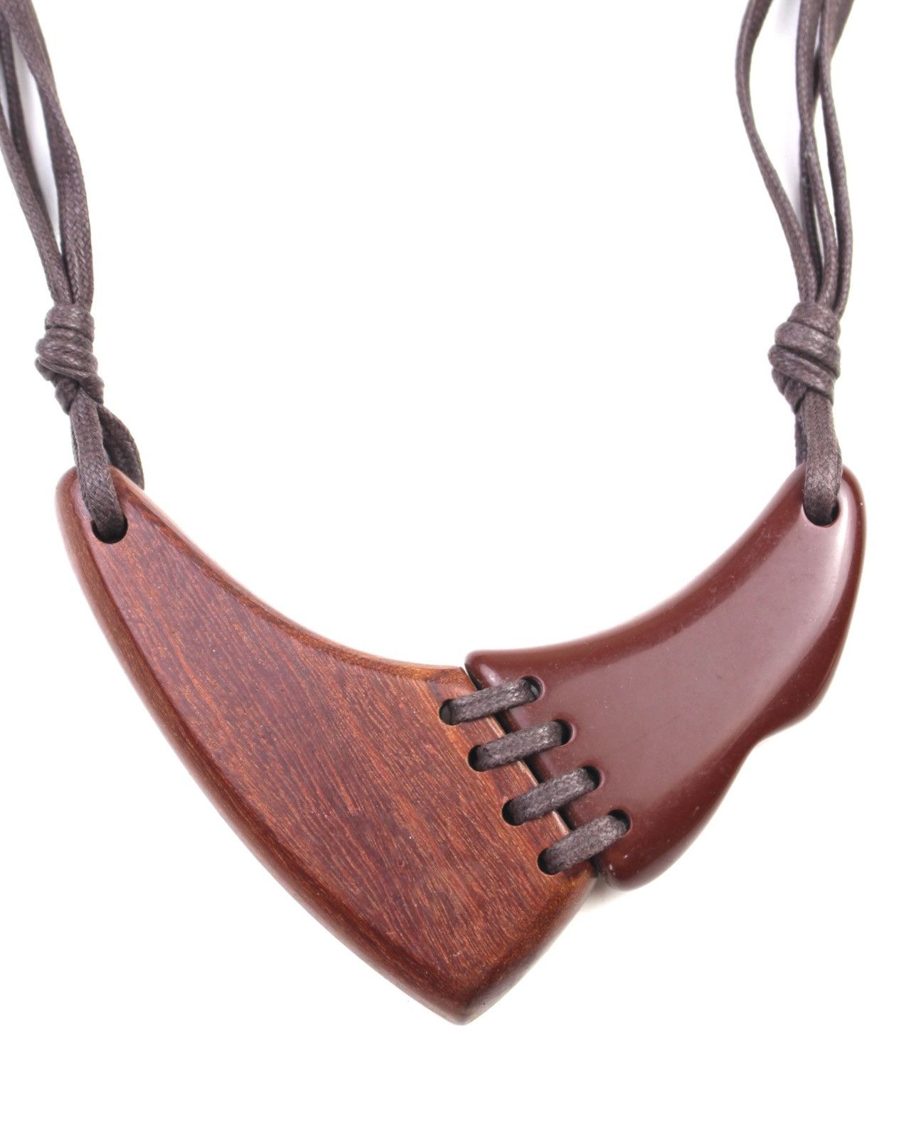 Hysteric Glamour 2000S JAPANESE MADE DUAL-FORM FUSION WOOD RESIN NECKLACE Size ONE SIZE - 4 Thumbnail