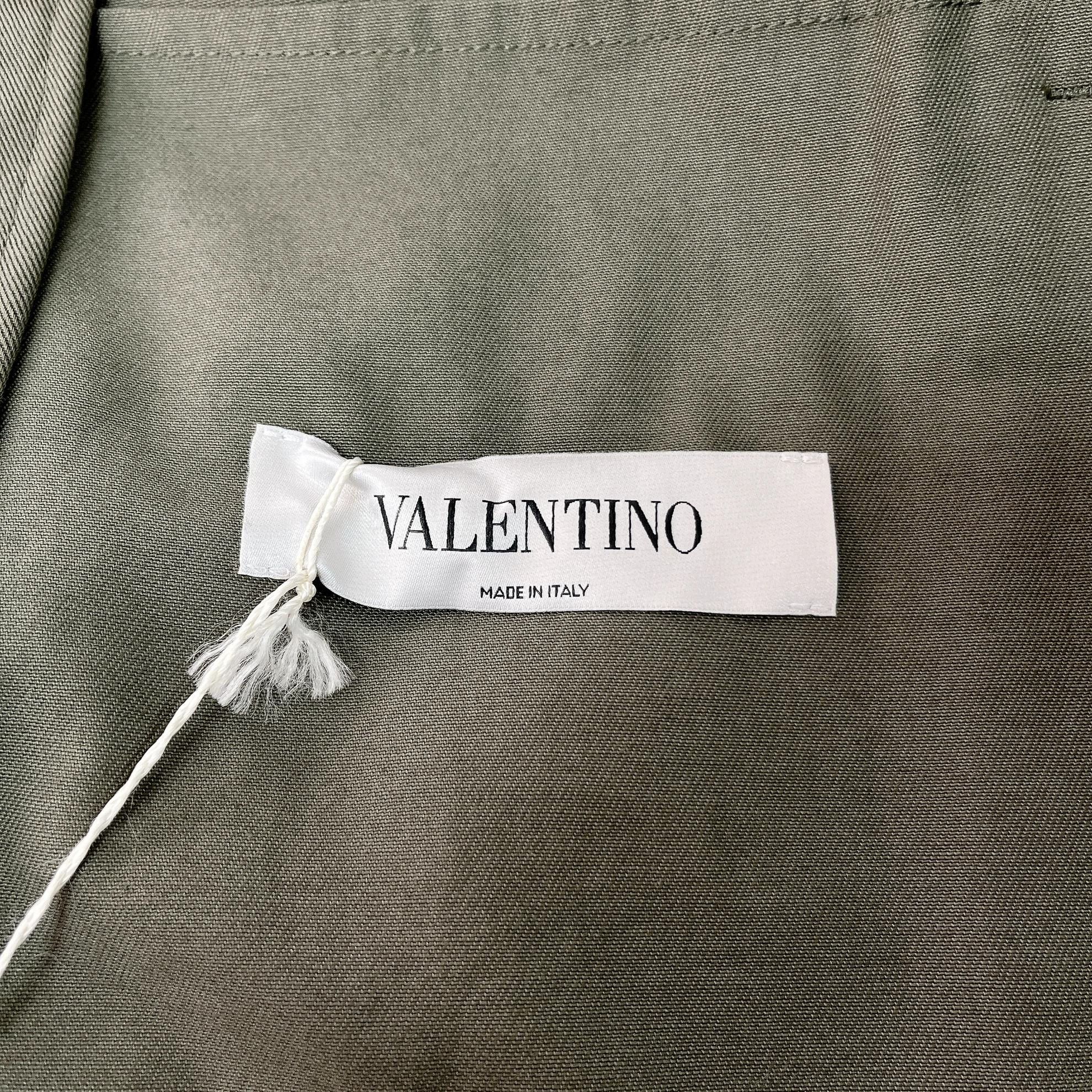 Valentino Valentino Green Print Denim Jacket 48 Size US M / EU 48-50 / 2 - 7 Thumbnail