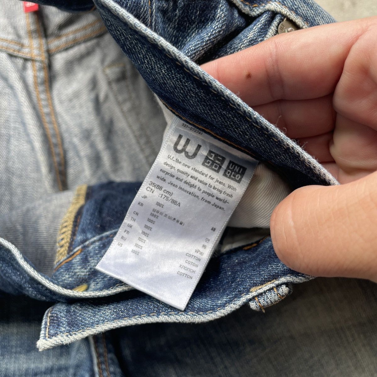 Japanese Brand Vintage Japanese UJ Faded Denim Jeans Pants W36x29 Size US 36 / EU 52 - 8 Thumbnail