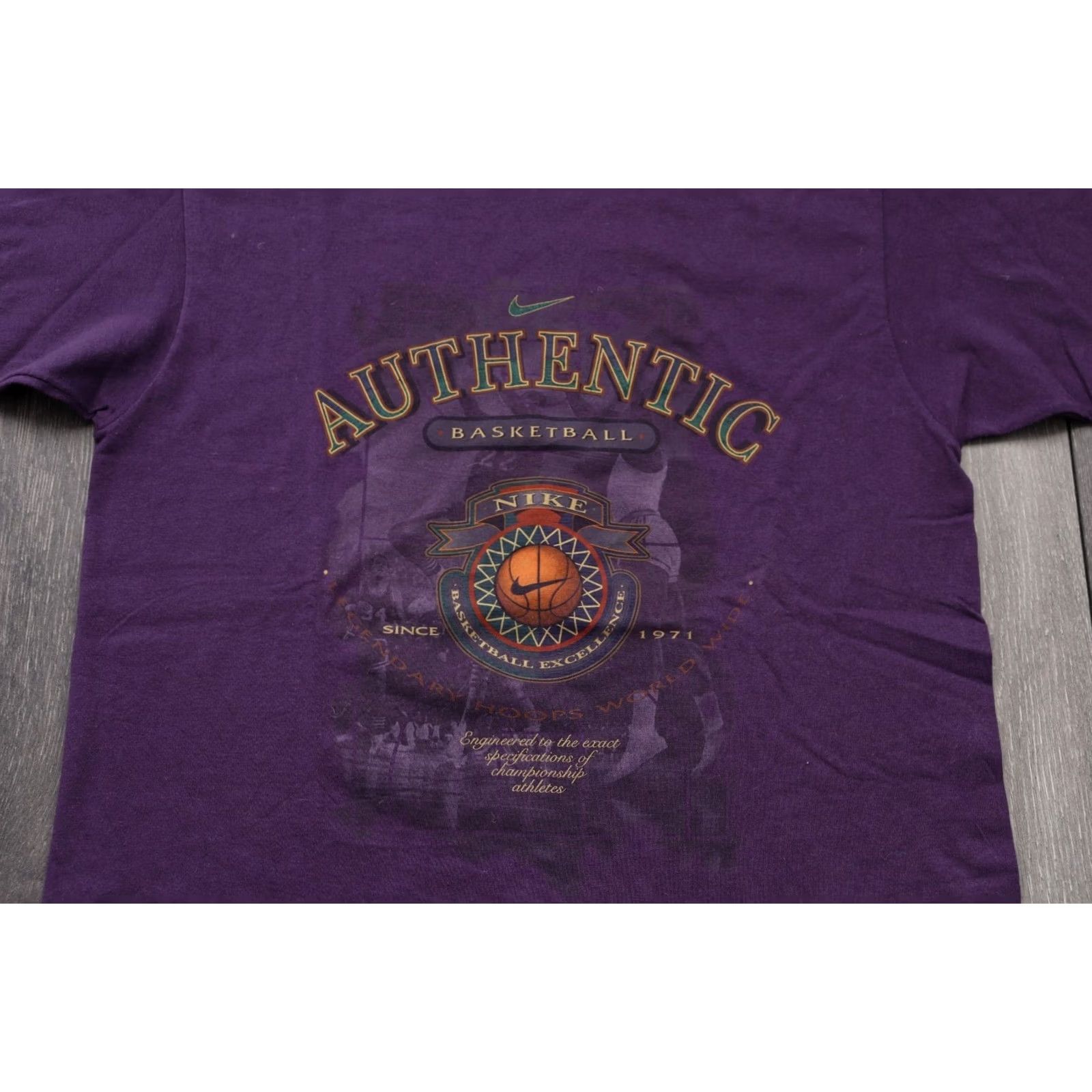 Nike VINTAGE Nike AUTHENTIC BASKETBALL T SHIRT 1990'S PURPLE MADE IN USA COTTON SMALL Mens Shirt XS? Size US S / EU 44-46 / 1 - 2 Thumbnail