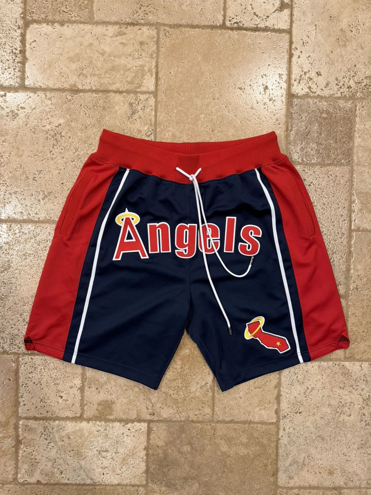 Just Don × Mitchell & Ness Just Don x Mitchell & Ness MLB Los Angeles Angels Shorts Size US 34 / EU 50 - 1 Thumbnail
