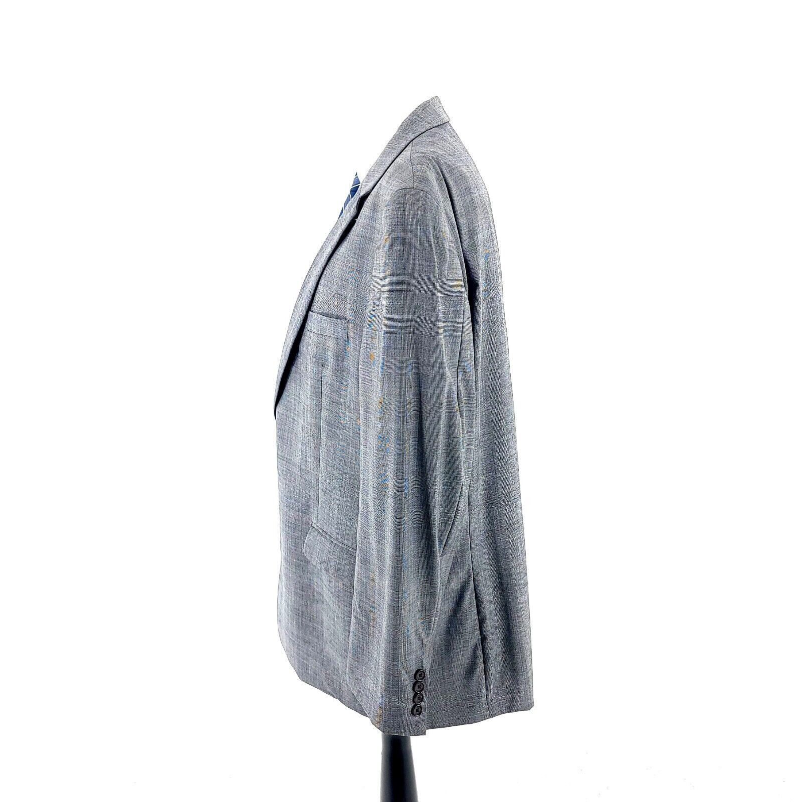 Lauren Ralph Lauren Lauren Ralph Lauren Wool 2 Button Blazer 48L Gray Glen Plaid Size 48L - 5 Thumbnail