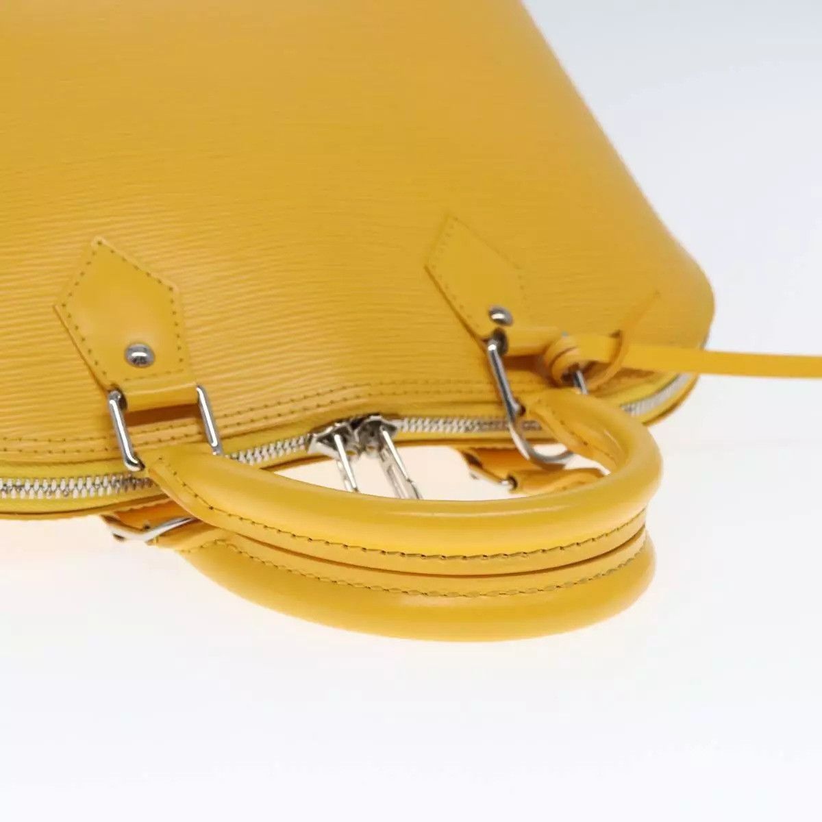 Louis Vuitton LOUIS VUITTON Epi Alma PM Hand Bag Yellow Citron Size ONE SIZE - 12 Thumbnail