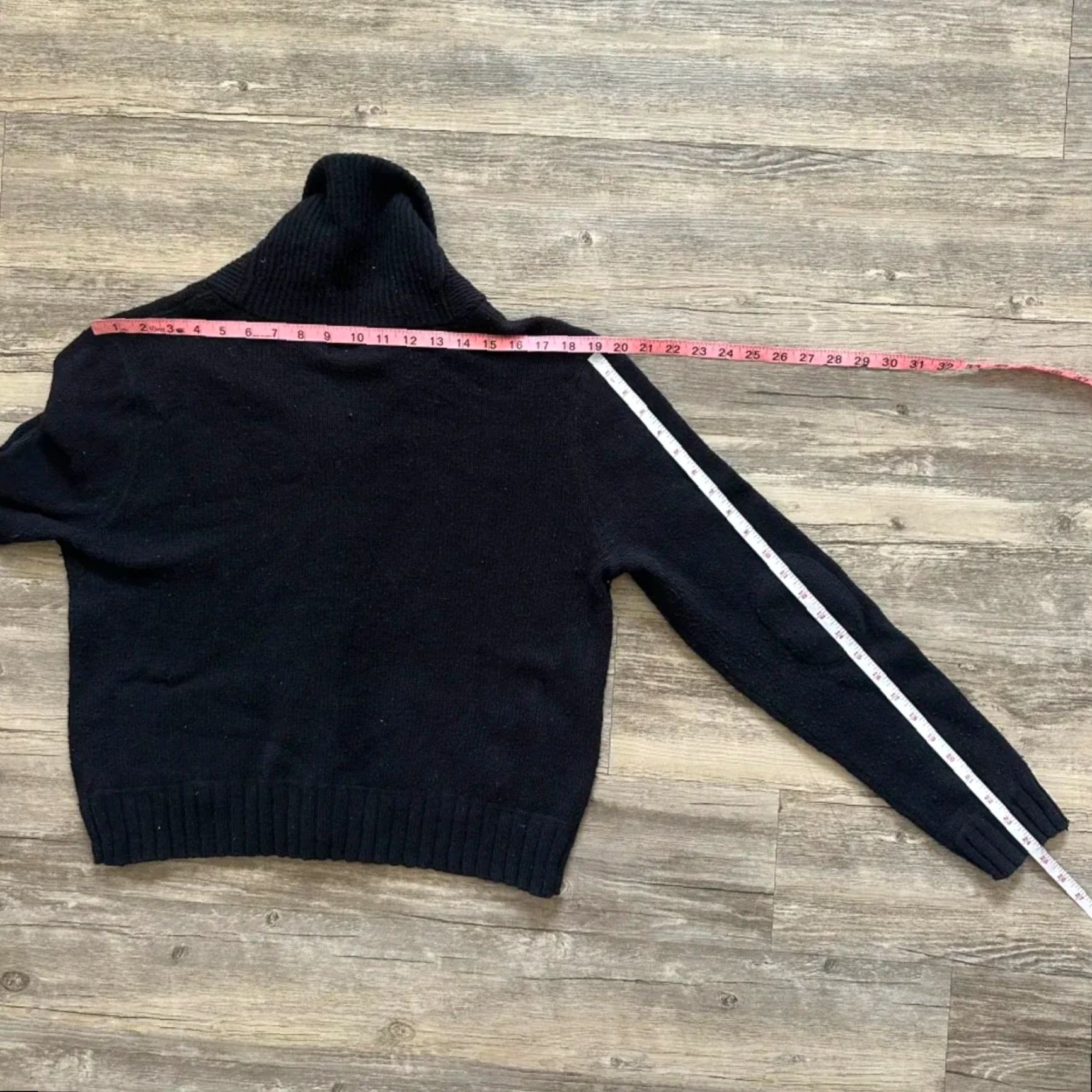 Vintage VINTAGE Ralph Lauren Polo Jeans Black Knit Cardigan Sweater XL Women Regular Size Black Knit Cardigan XL Womens Size XL / US 12-14 / IT 48-50 - 7 Thumbnail