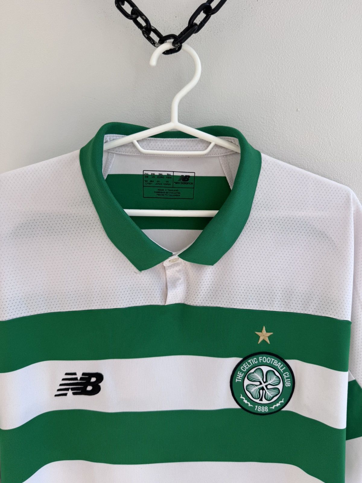 New Balance CELTIC 2019 2020 HOME FOOTBALL SHIRT SOCCER JERSEY Size US M / EU 48-50 / 2 - 3 Thumbnail