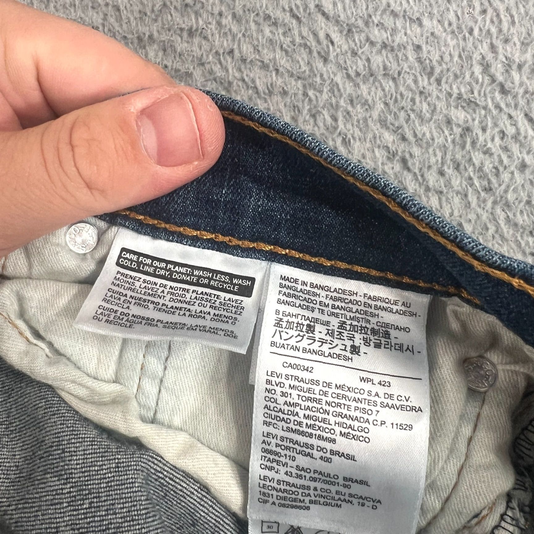 Levi's Levi's 512 Slim Tapered Jeans Mens 32x31 Blue Dark Wash Size US 32 / EU 48 - 5 Thumbnail