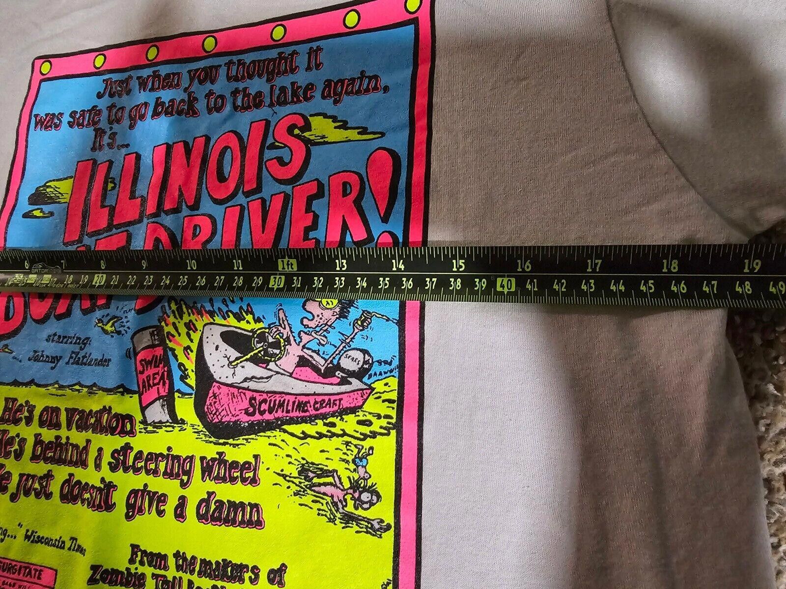 Tultex Illinois Boat Driver Funny Tshirt Movie Poster Inspired Sz M Size US M / EU 48-50 / 2 - 8 Thumbnail