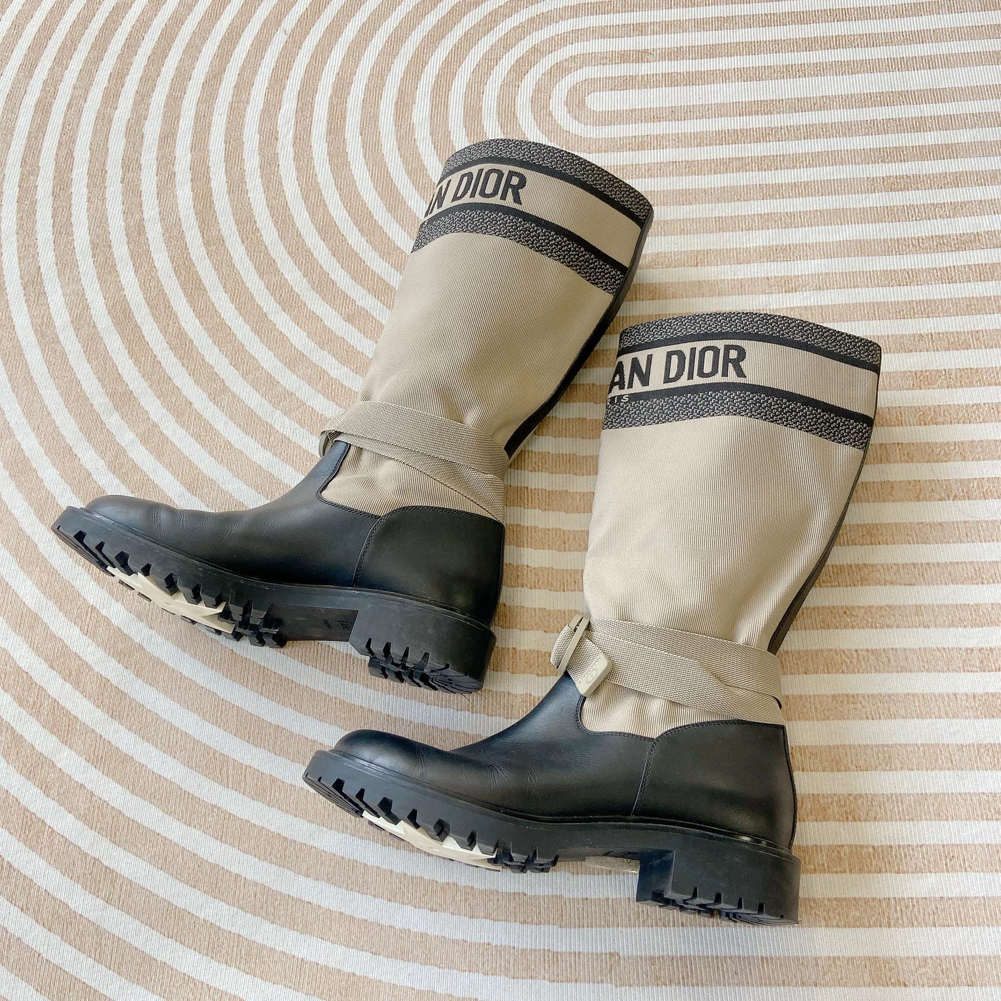 Dior Christian Dior Khaki Knight Mid-Calf Boot 39 1774 Size US 8.5 / IT 38.5 - 9 Thumbnail