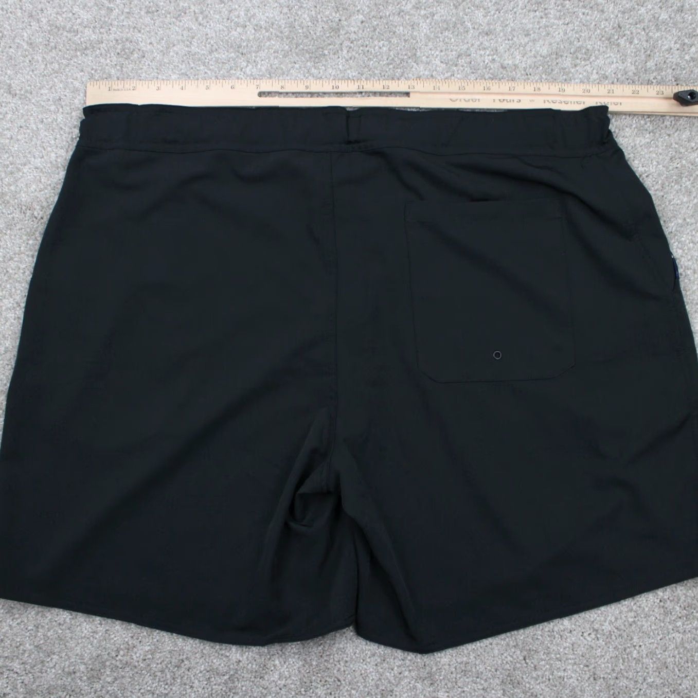 Vintage Tomboyx Shorts Mens 3XL Black 100% Polyester Flat Front Bermuda Inseam 7" Casual Pockets Shade: Black Size US 39 - 6 Thumbnail