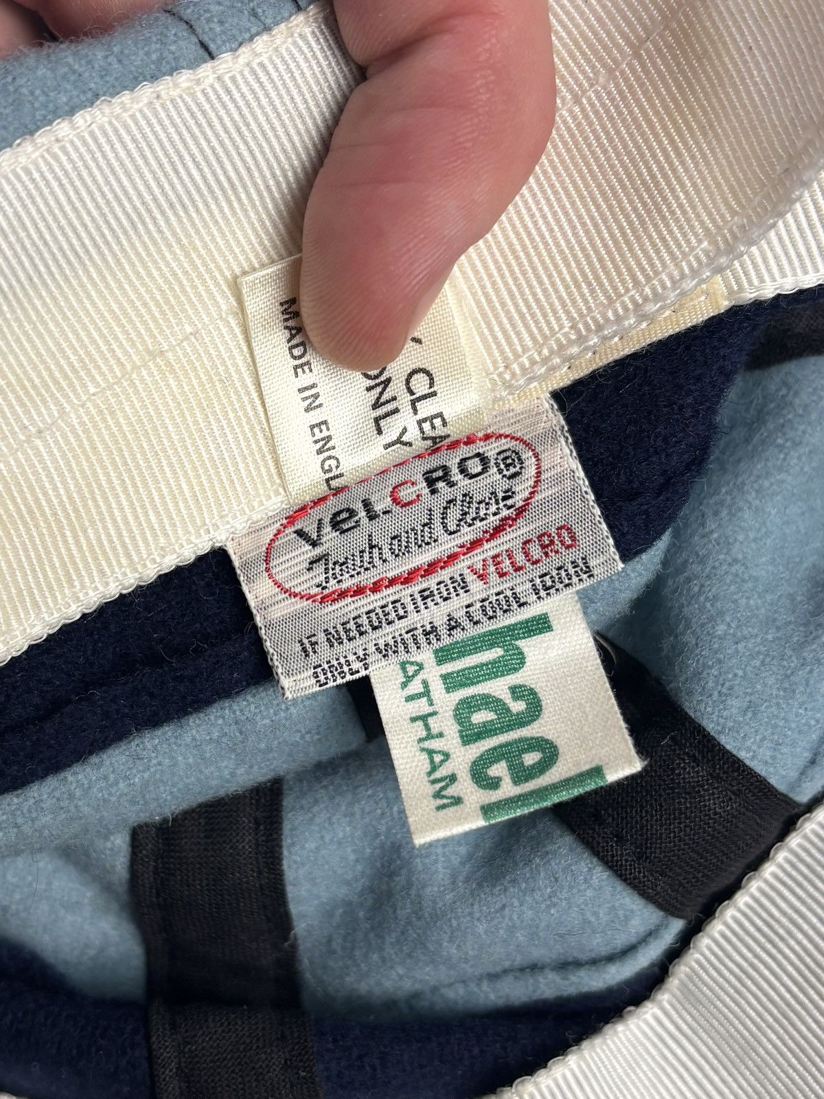 Vintage 1960s Vintage Crickets Cap Michael Chatham Wool Stripe Velcr Size ONE SIZE - 9 Thumbnail