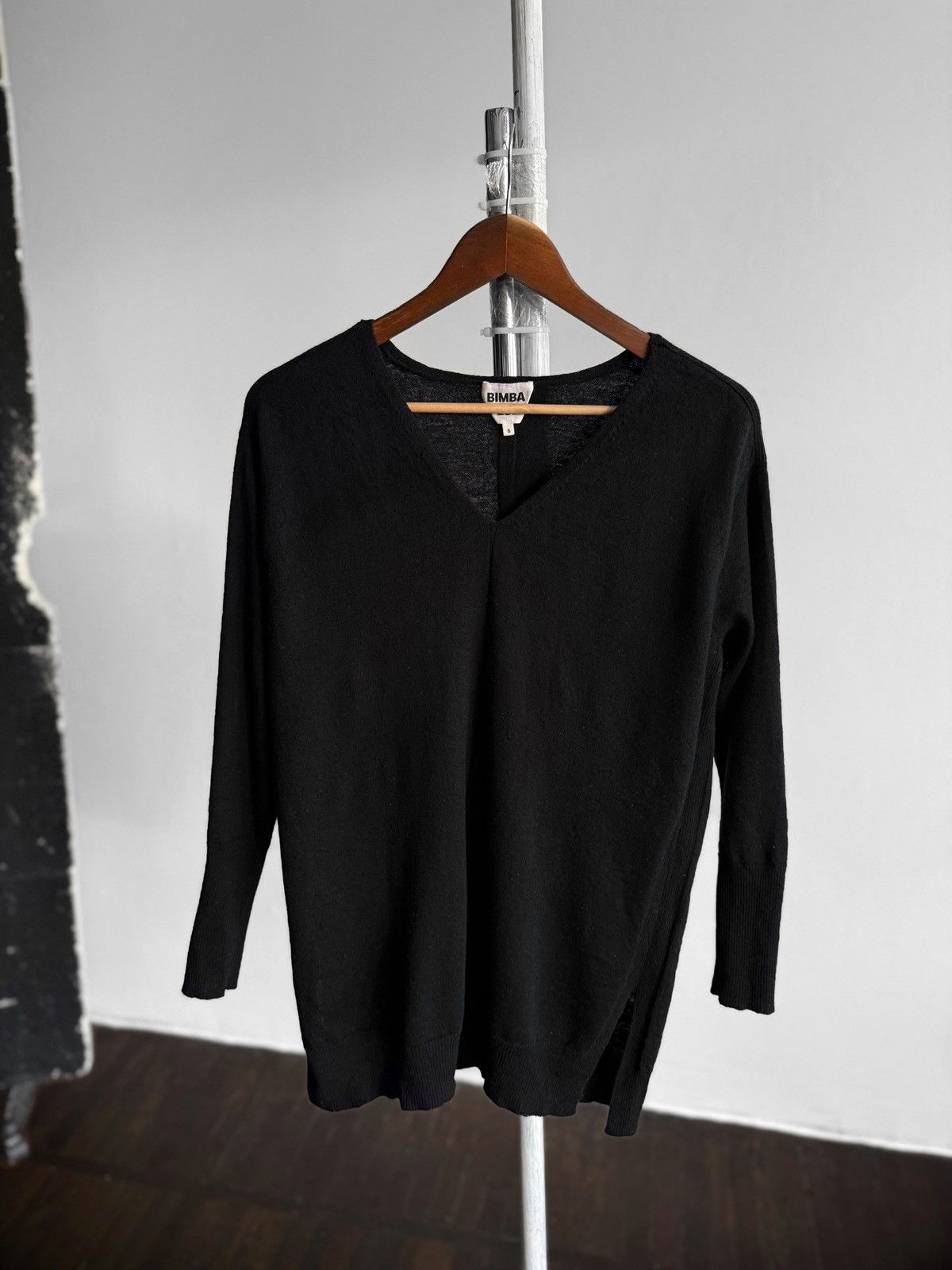BIMBA Y LOLA Bimba Y Lola Womens V-Neck High Low Hem Pullover Sweater Size S / US 4 / IT 40 - 3 Thumbnail