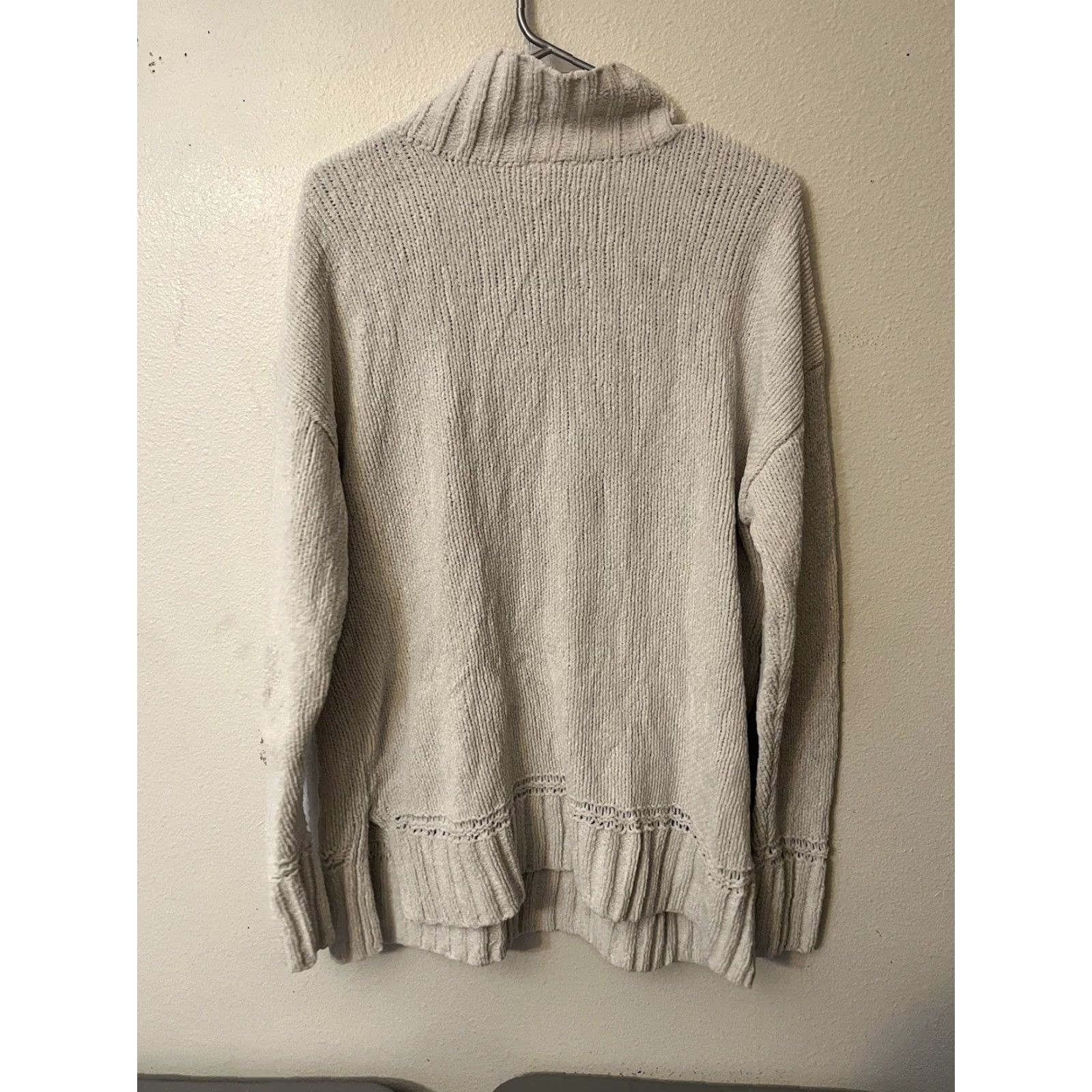 Loft Loft Sweater Womens Large Mock Neck Light Beige Size L / US 10 / IT 46 - 3 Thumbnail