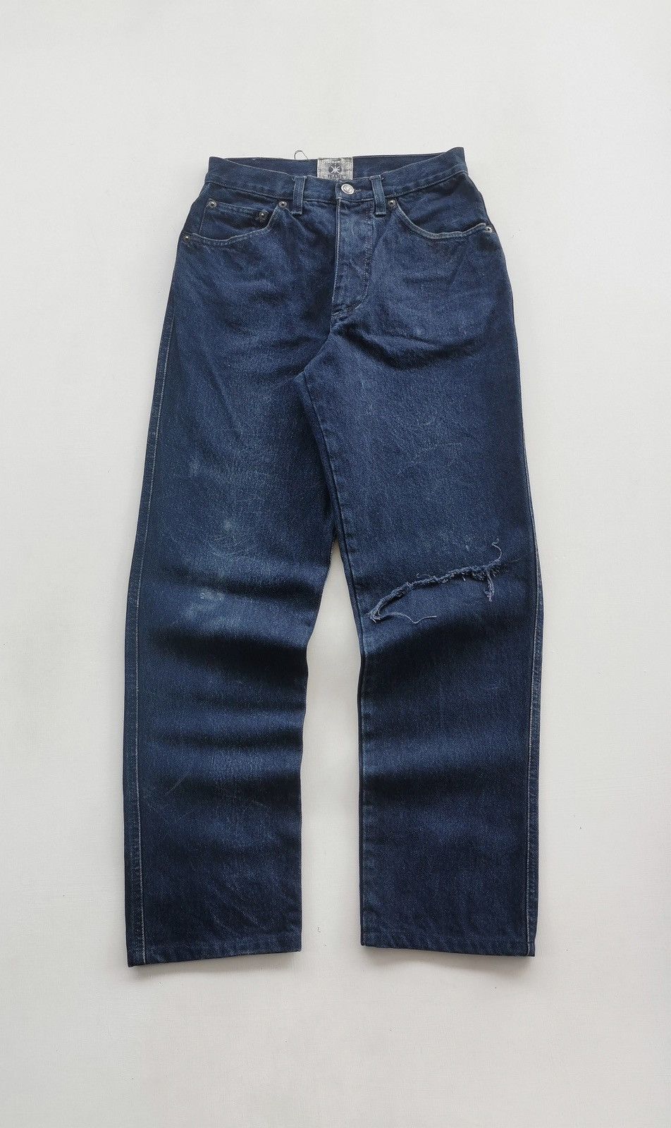 Vintage 1994 Vintage Iceberg Batman Indigo Denim Jeans Size US 27 - 2 Thumbnail