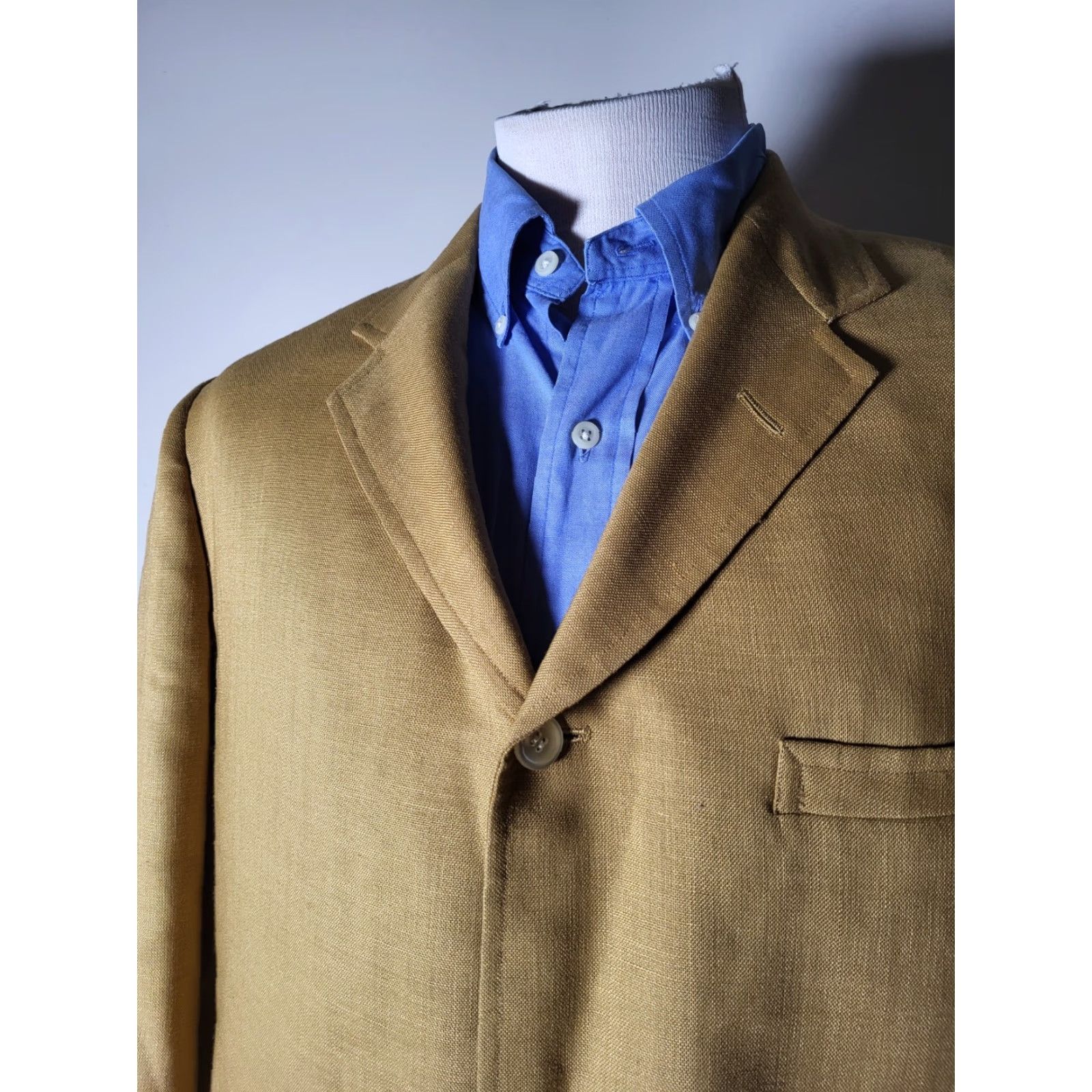 Brooks Brothers VINTAGE Brooks Brothers Sport Coat Jacket 42L Wool Brown Tweed Long Notch Lapel Two-Button Single-Breasted Mens Size US XS / EU 42 / 0 - 2 Thumbnail