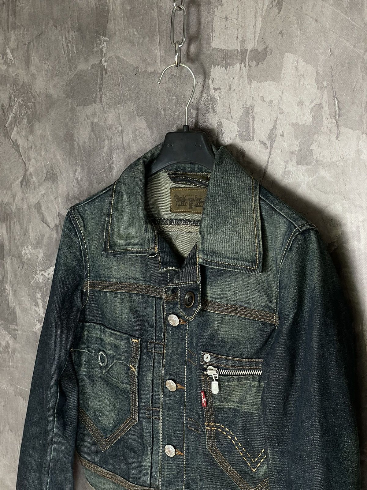 Japanese Brand × Levi's Vintage Levis Japanese Brand 90s Diesel Style Denim jacket Size S / US 4 / IT 40 - 7 Thumbnail