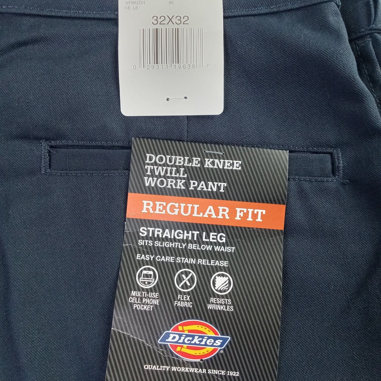 Dickies Dickies Regular Fit Double Knee Work Pants Men's 32x32 Blue Size US 32 / EU 48 - 7 Thumbnail