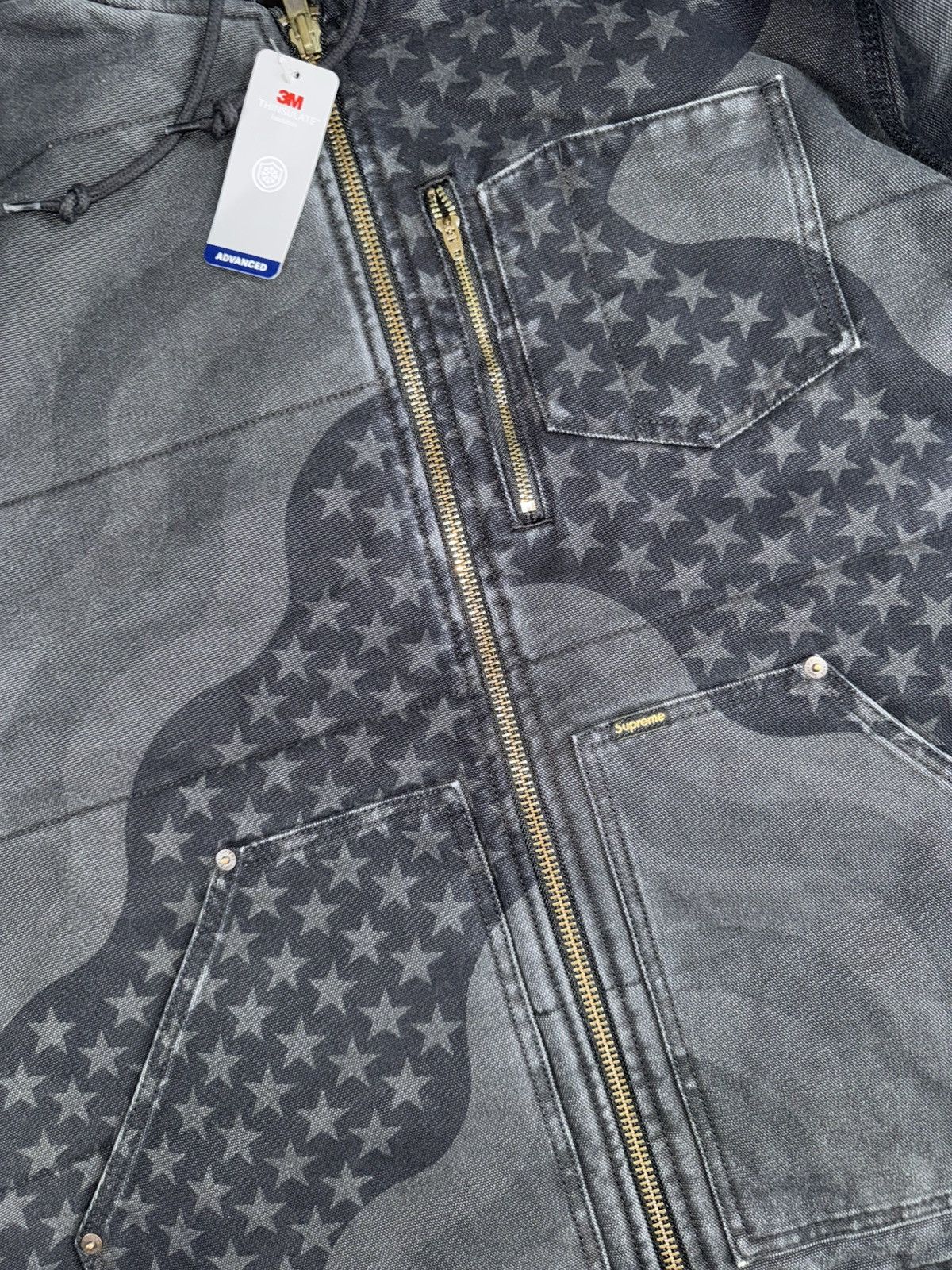 Supreme Supreme Flag Quilted Work Jacket Size US XL / EU 56 / 4 - 3 Thumbnail