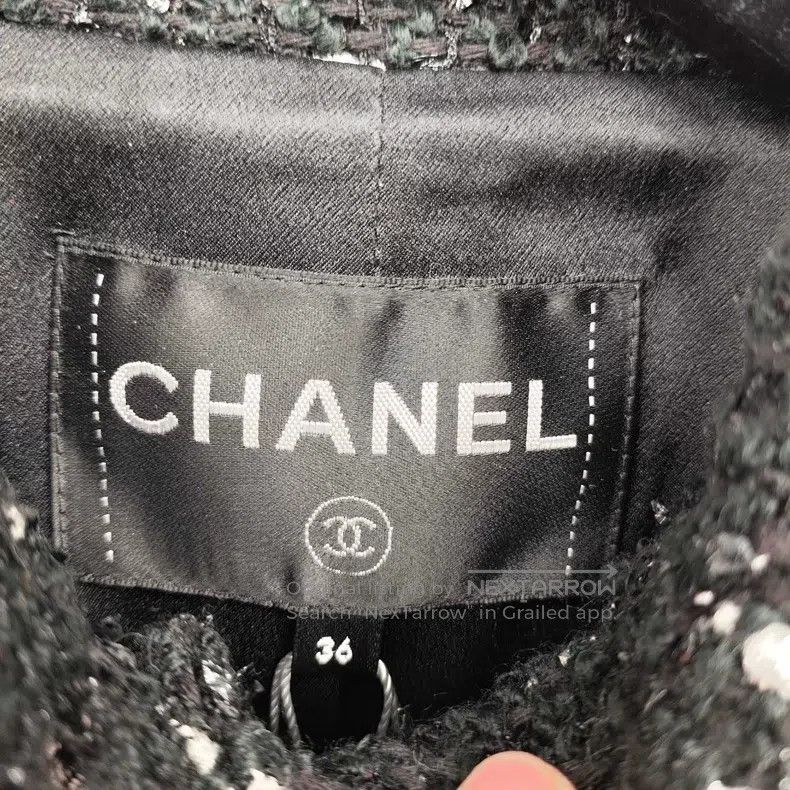Chanel Chanel Black and white colour-blocked tweed coat Size XS / US 0-2 / IT 36-38 - 3 Thumbnail