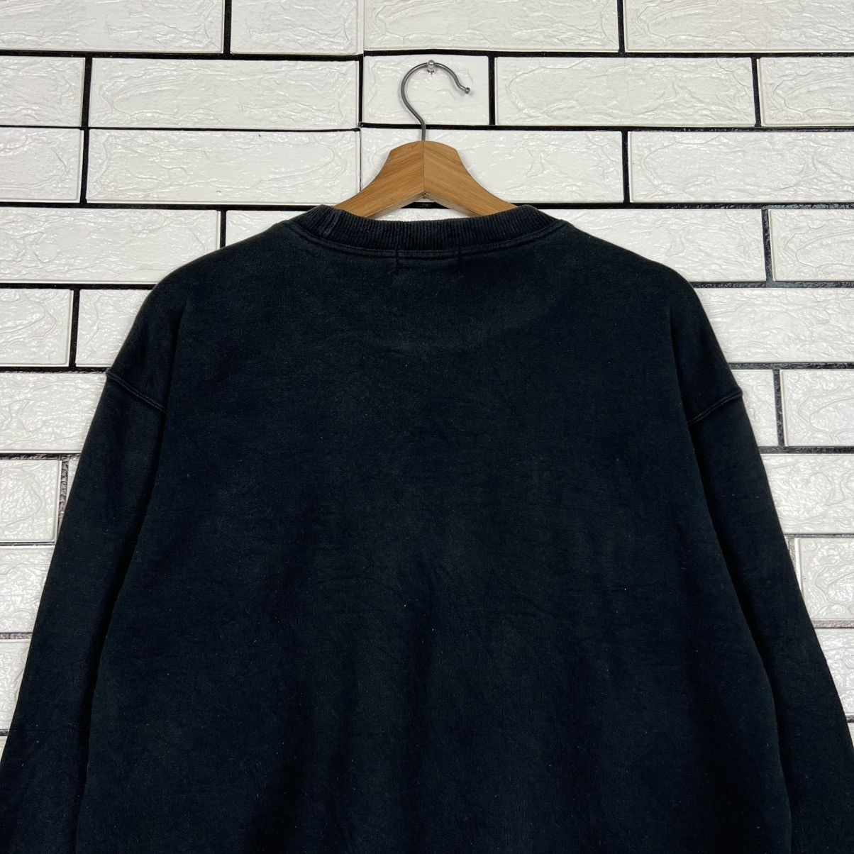 Yves Saint Laurent Vintage 90's YSL Embroidered Big Logo Sweatshirt #4195-C190 Size US M / EU 48-50 / 2 - 13 Thumbnail