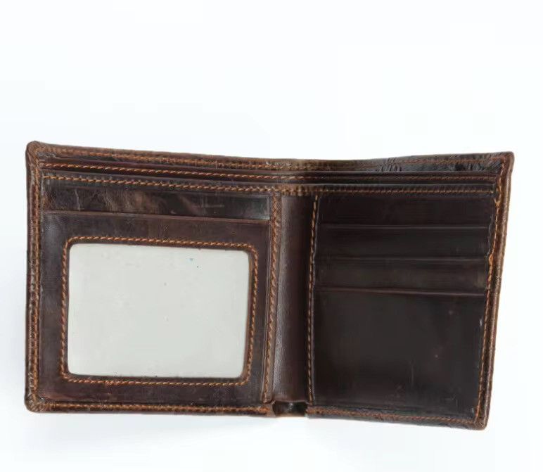 Genuine Leather Dragon Pattern Short Wallet Size ONE SIZE - 10 Thumbnail