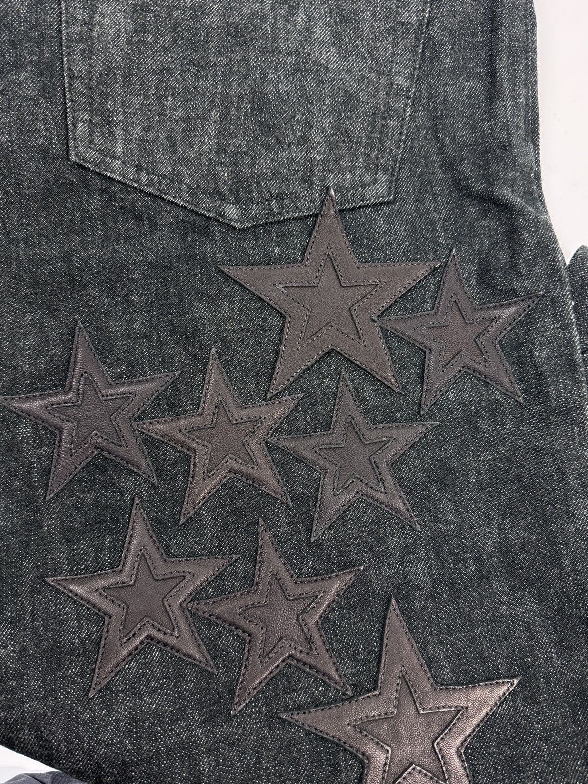 Chrome Hearts LEATHER STAR PATCH JEANS Size US 36 / EU 52 - 4 Thumbnail