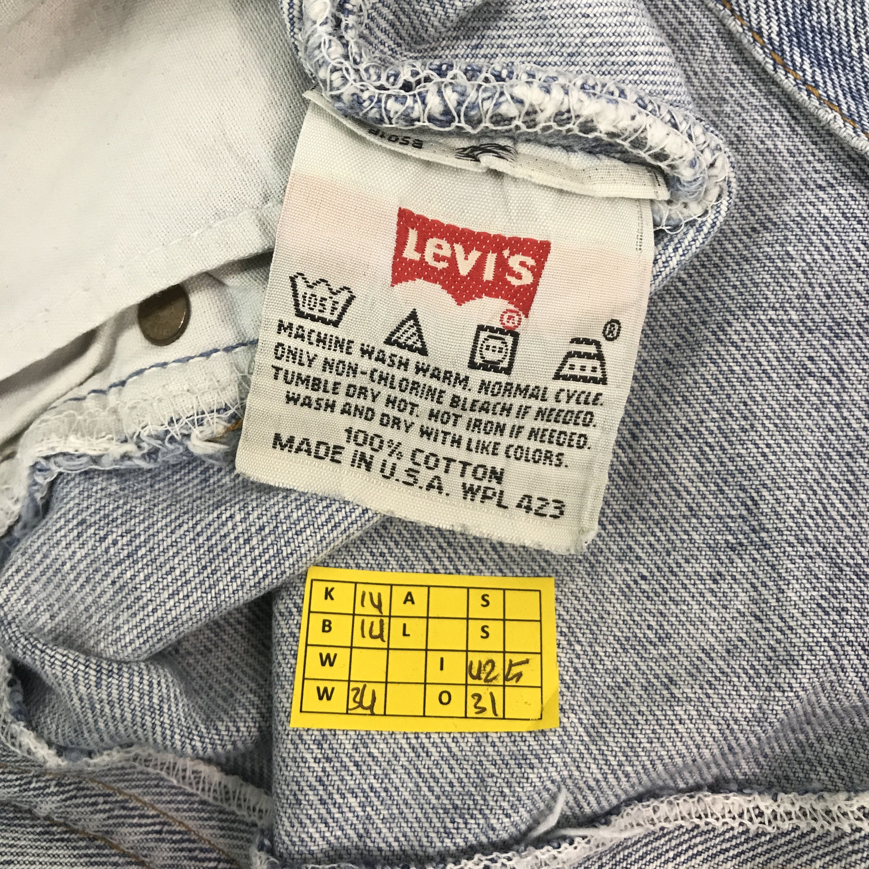 Levi's Vintage Clothing × Vintage Vtg Levi's 501 distressed patchwork denim jeans pants Size US 32 / EU 48 - 16 Thumbnail