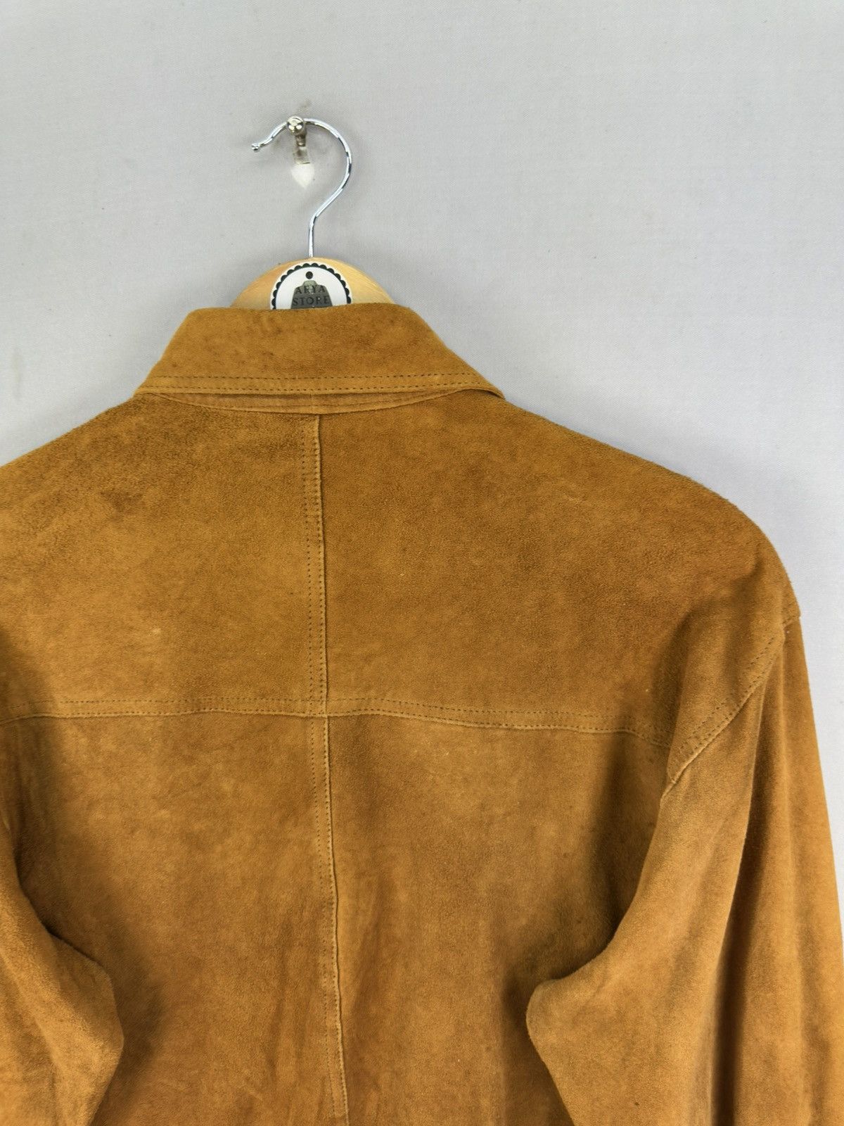 Japanese Brand Enzo Rossi Milano Flannel Shirt Lamb Skin Leather Jacket Size US M / EU 48-50 / 2 - 5 Thumbnail