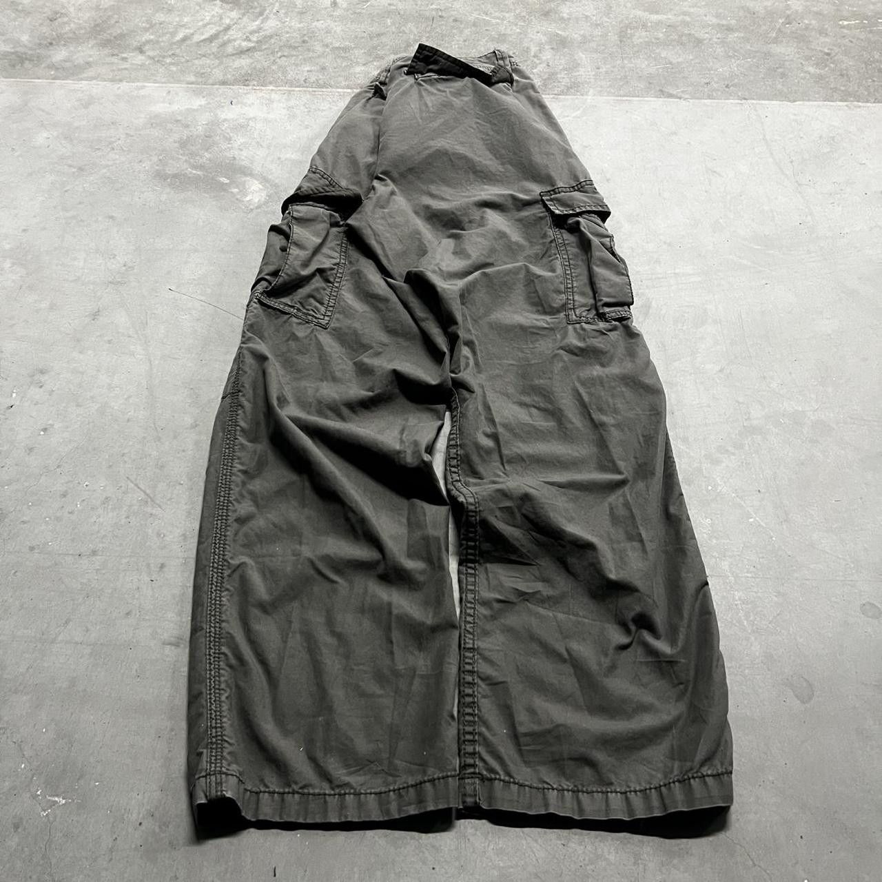 Japanese Brand × Vintage Vintage Y2K/2000s Baggy Grey Skater Style Cargo Pants! Size US 34 / EU 50 - 6 Thumbnail