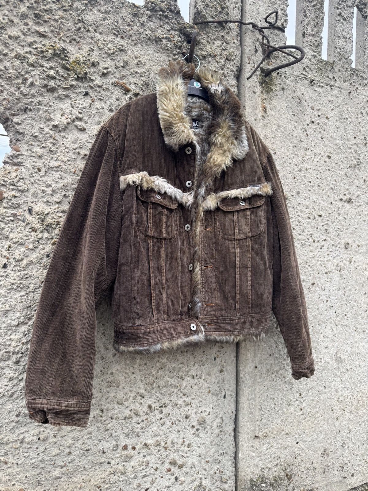 Dolce & Gabbana AW2001 DOLCE&GABBANA Archival Fux Jacket Size XL / US 12-14 / IT 48-50 - 3 Thumbnail