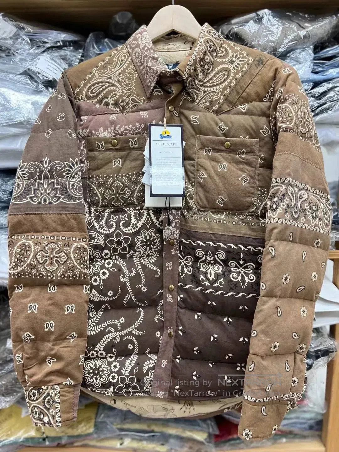 Visvim visvim kerchief down jacket in brown. Size US M / EU 48-50 / 2 - 2 Thumbnail