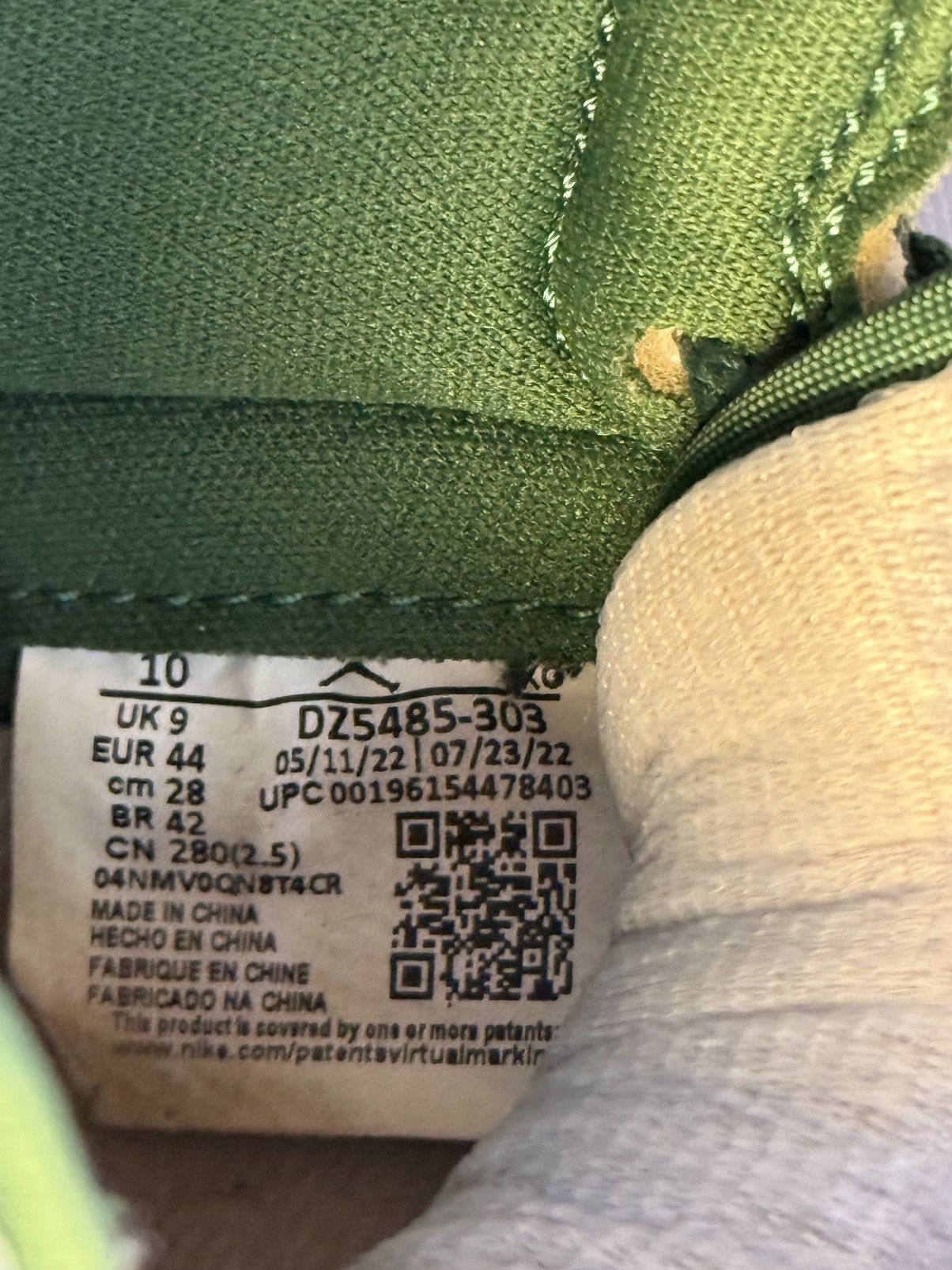 Jordan Brand × Nike Nike Air Jordan 1 Retro High OG “Gorge Green” Size US 10 / EU 43 - 6 Thumbnail