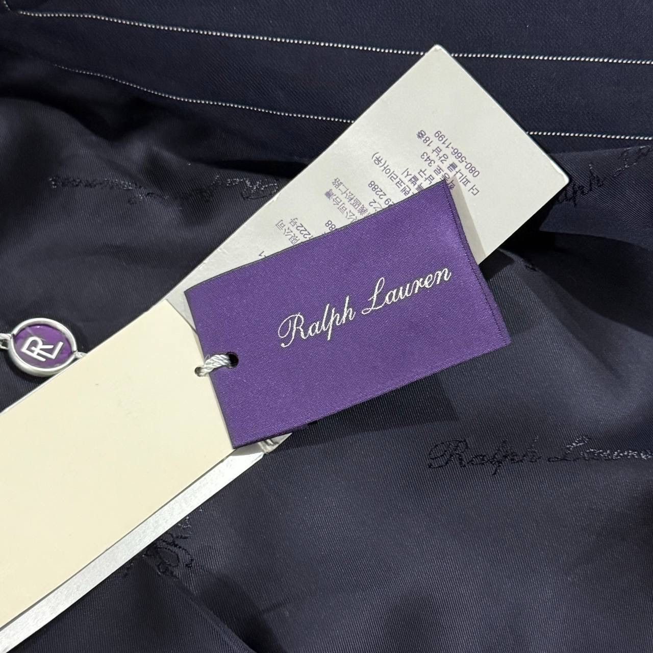 Polo Ralph Lauren × Ralph Lauren × Ralph Lauren Purple Label RALPH LAUREN PURPLE LABEL Womens striped blazer Size XS / US 0-2 / IT 36-38 - 9 Thumbnail