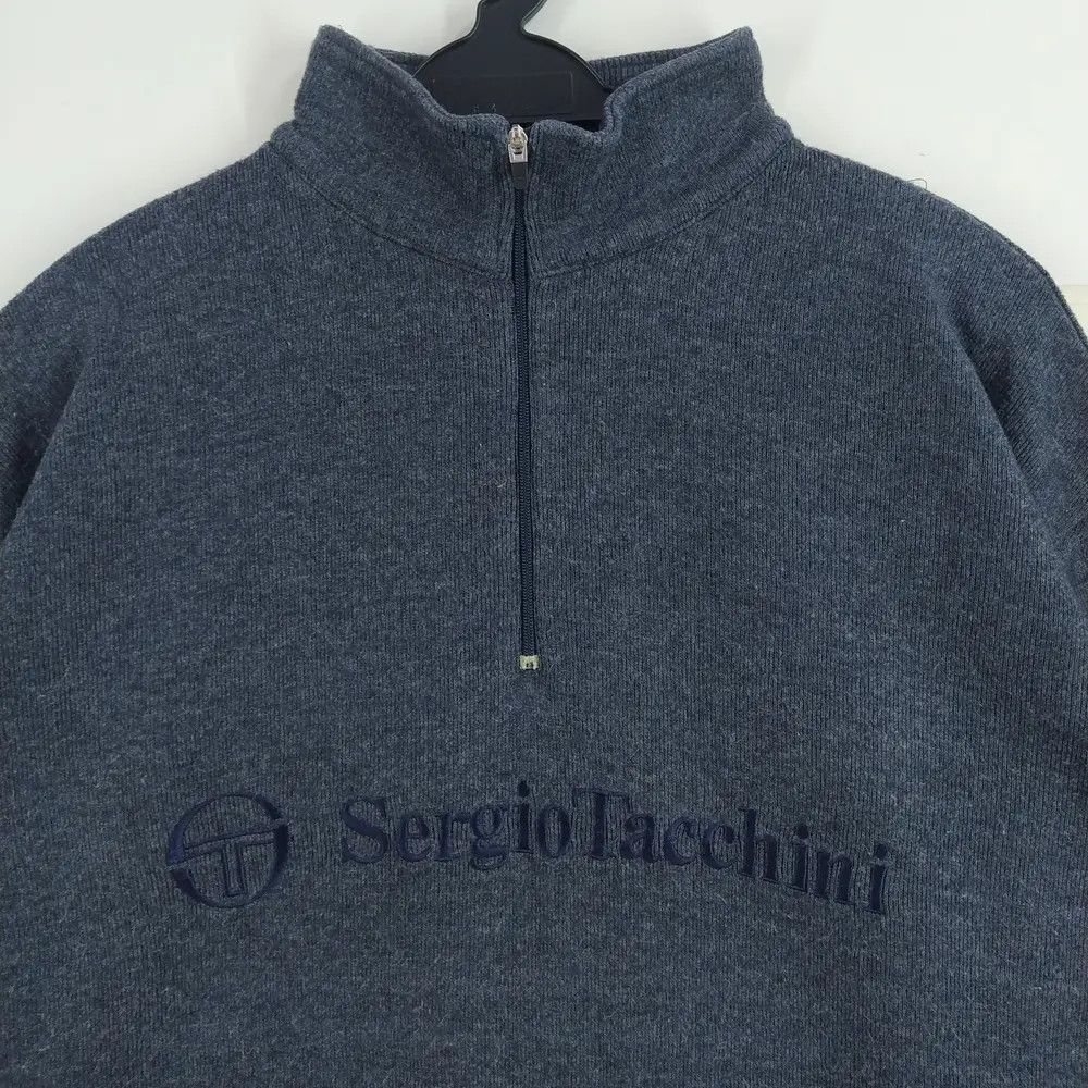 Sergio Tacchini Vintage Sergio Tacchini Embroidery Half Zipper Japan Made Size US L / EU 52-54 / 3 - 1 Thumbnail