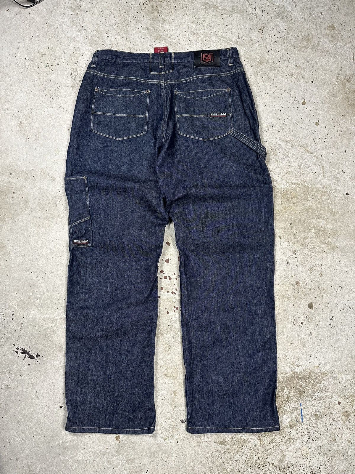 JNCO × Vintage Vintage Y2K Def Jam University Baggy Carpenter Denim Pants Size US 38 / EU 54 - 1 Thumbnail