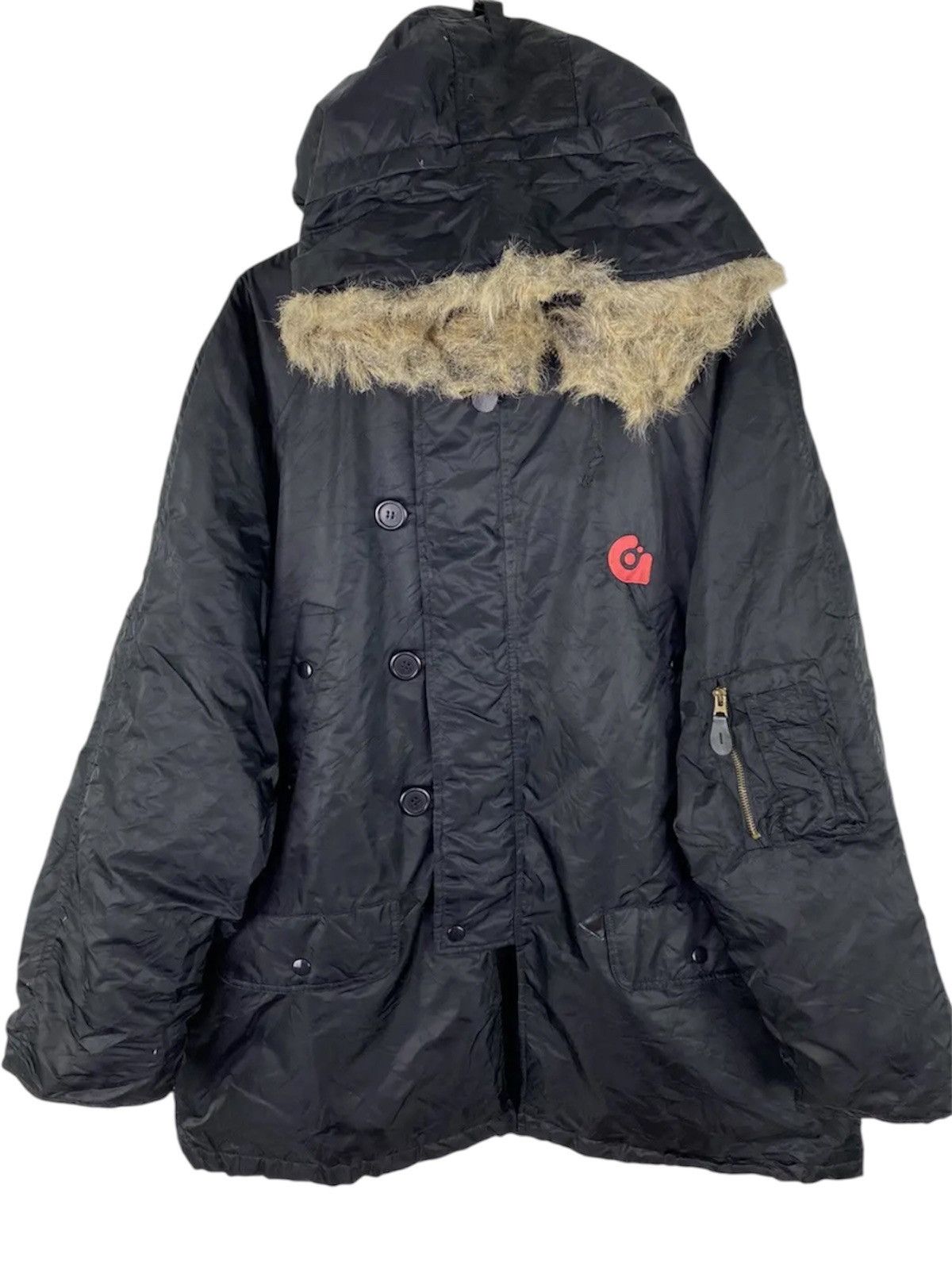 Gravis Vintage Gravis Black Fur-Lined Parka Jacket - Skateboarding Size US L / EU 52-54 / 3 - 2 Thumbnail