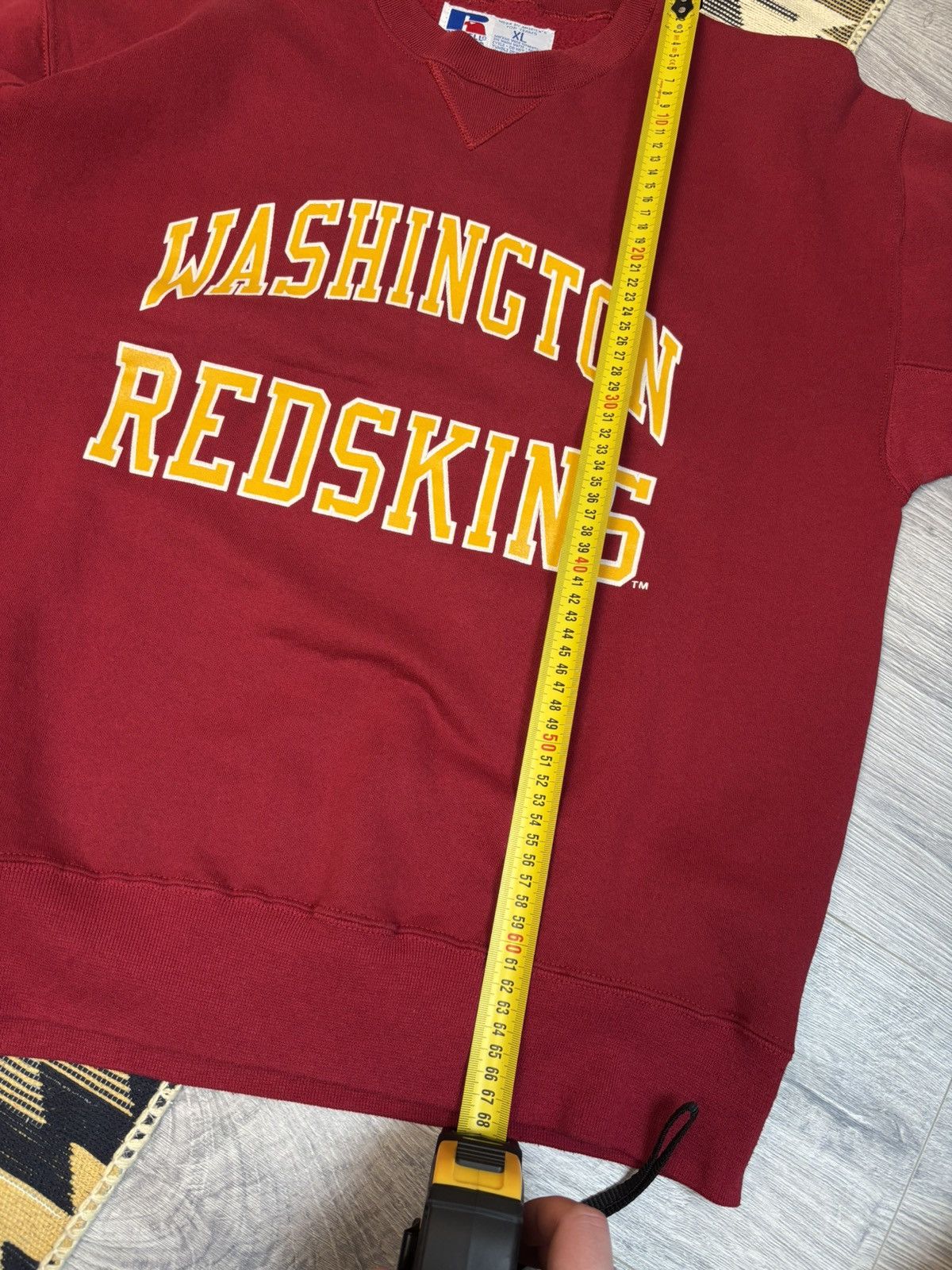 Russell Athletic Washington Redskins Vintage Crewneck Sweater Size US XL / EU 56 / 4 - 10 Thumbnail