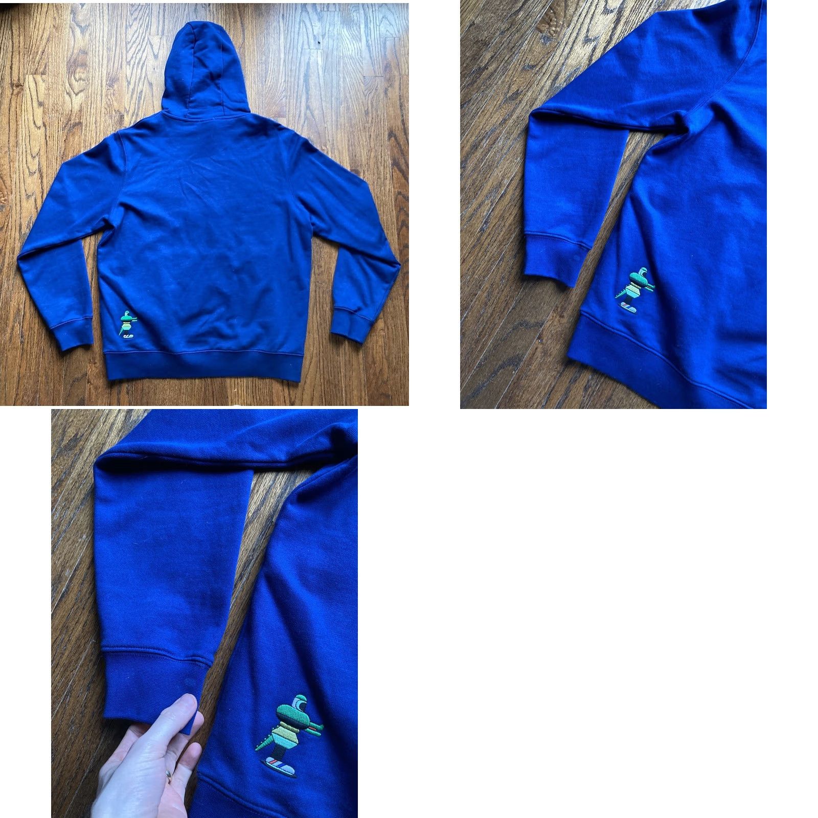 Lacoste Lacoste Jeremyville Hoodie Sweatshirt Size Large Navy Blue Art Pullover Limited Edition Men Size US L / EU 52-54 / 3 - 9 Thumbnail