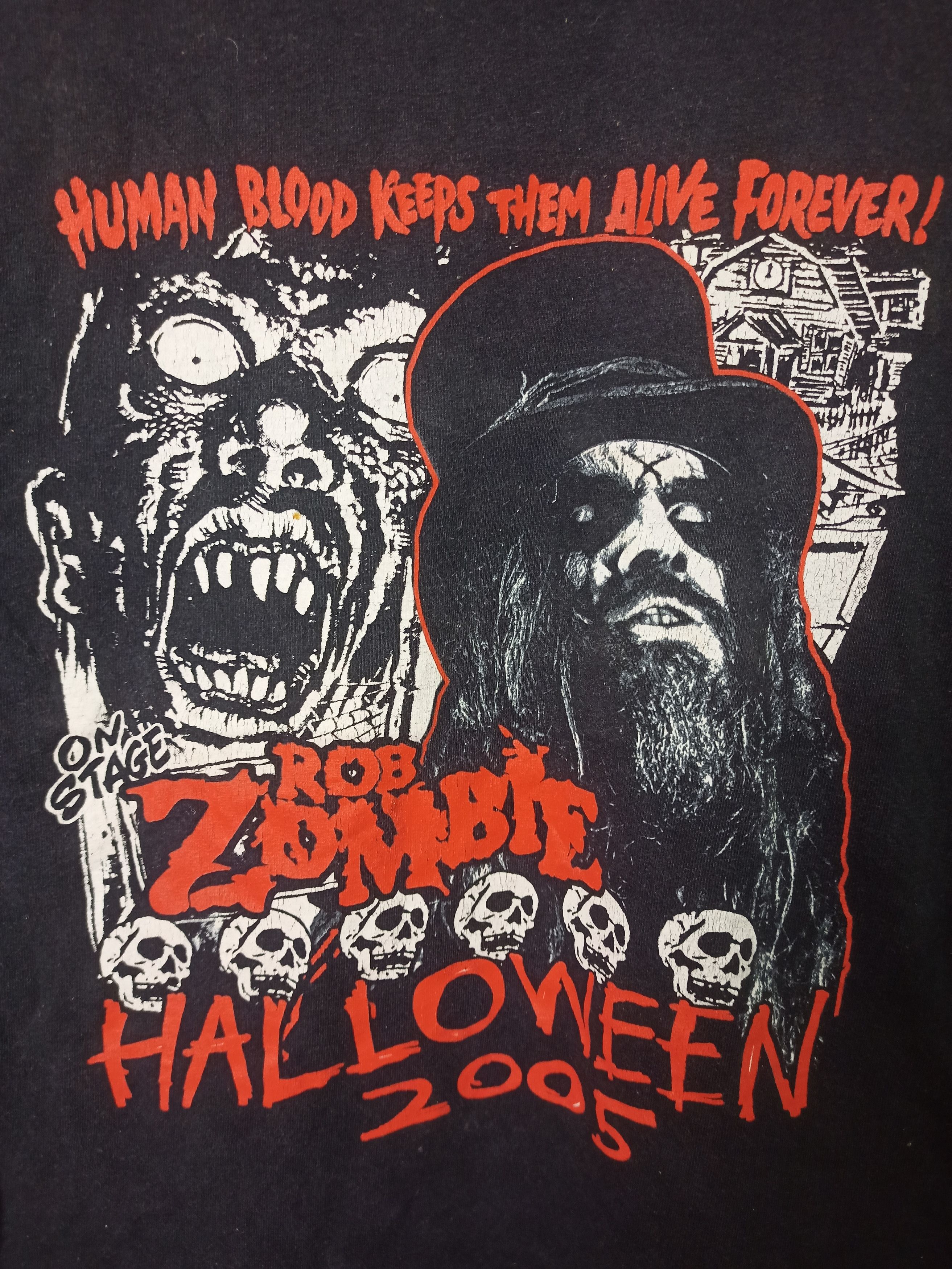 Band Tees × Vintage Vintage 00s Rob Zombie Halloween 2005 Size US S / EU 44-46 / 1 - 5 Thumbnail