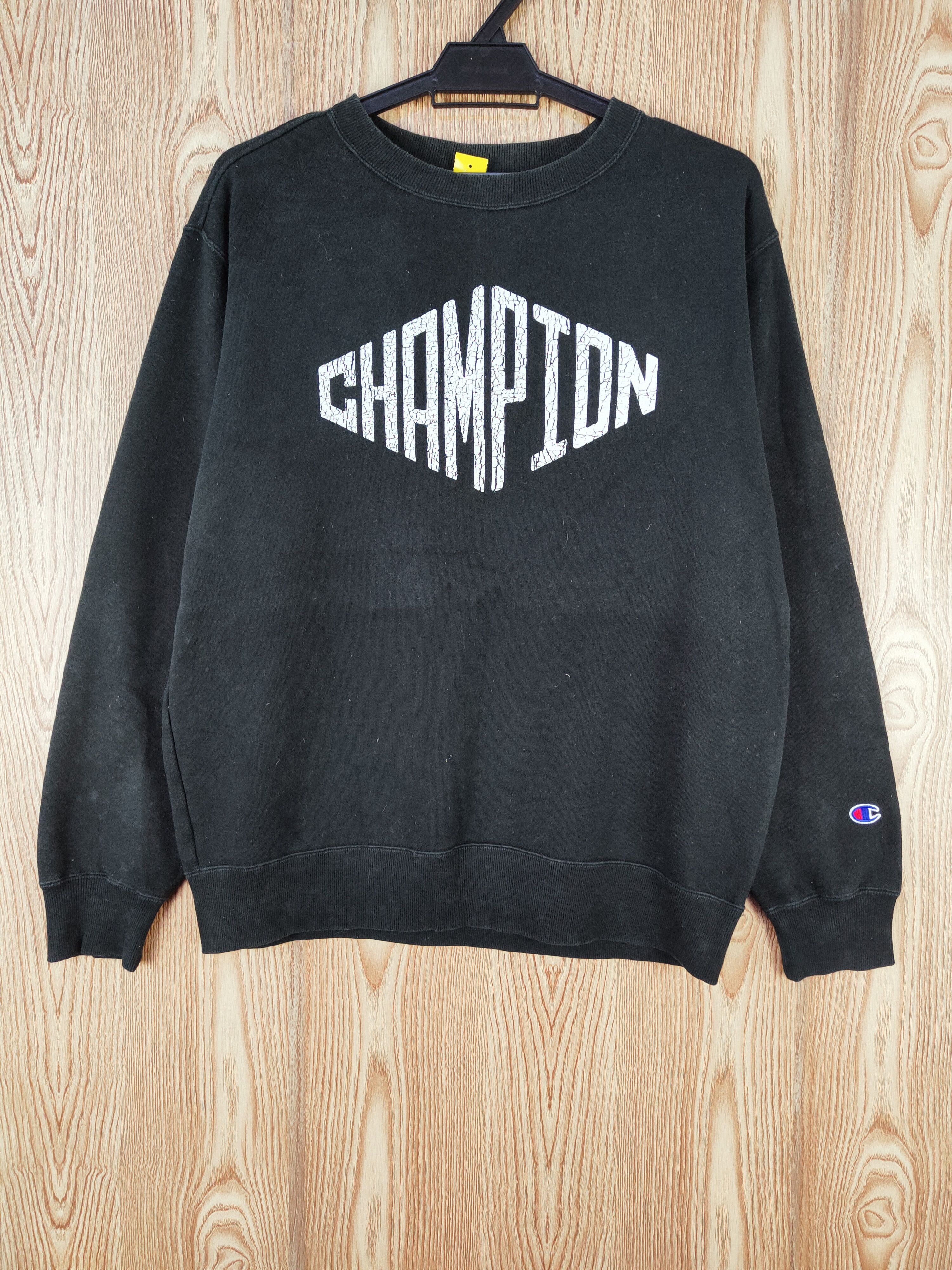 Champion × Vintage Champion Black Faded Sweatshirts #W255 Size US L / EU 52-54 / 3 - 1 Thumbnail