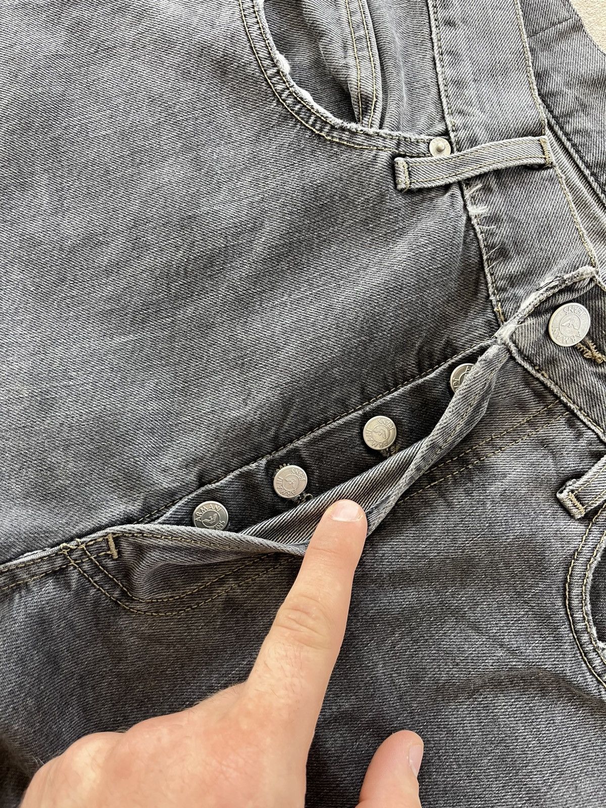 Armani Vintage Armani Jeans Distressed Y2K Italian Denim luxury sk8 Size US 34 / EU 50 - 13 Thumbnail