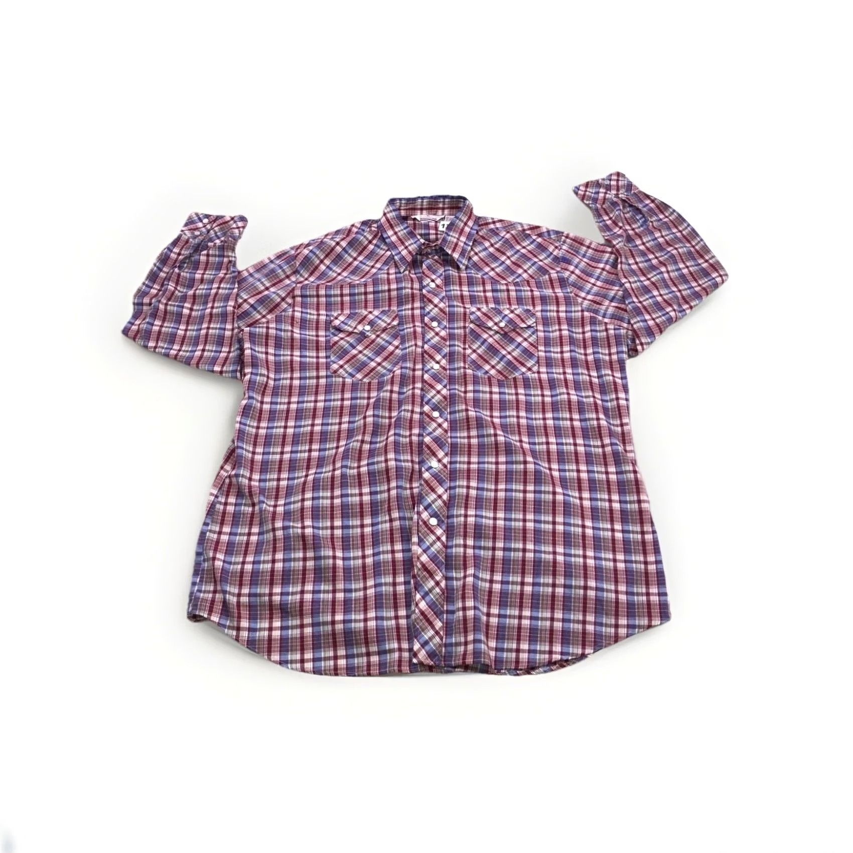 Vintage VINTAGE Montgomery Ward Western Workwear Pearl Snap Shirt XL Rockabilly Size US XL / EU 56 / 4 - 2 Thumbnail