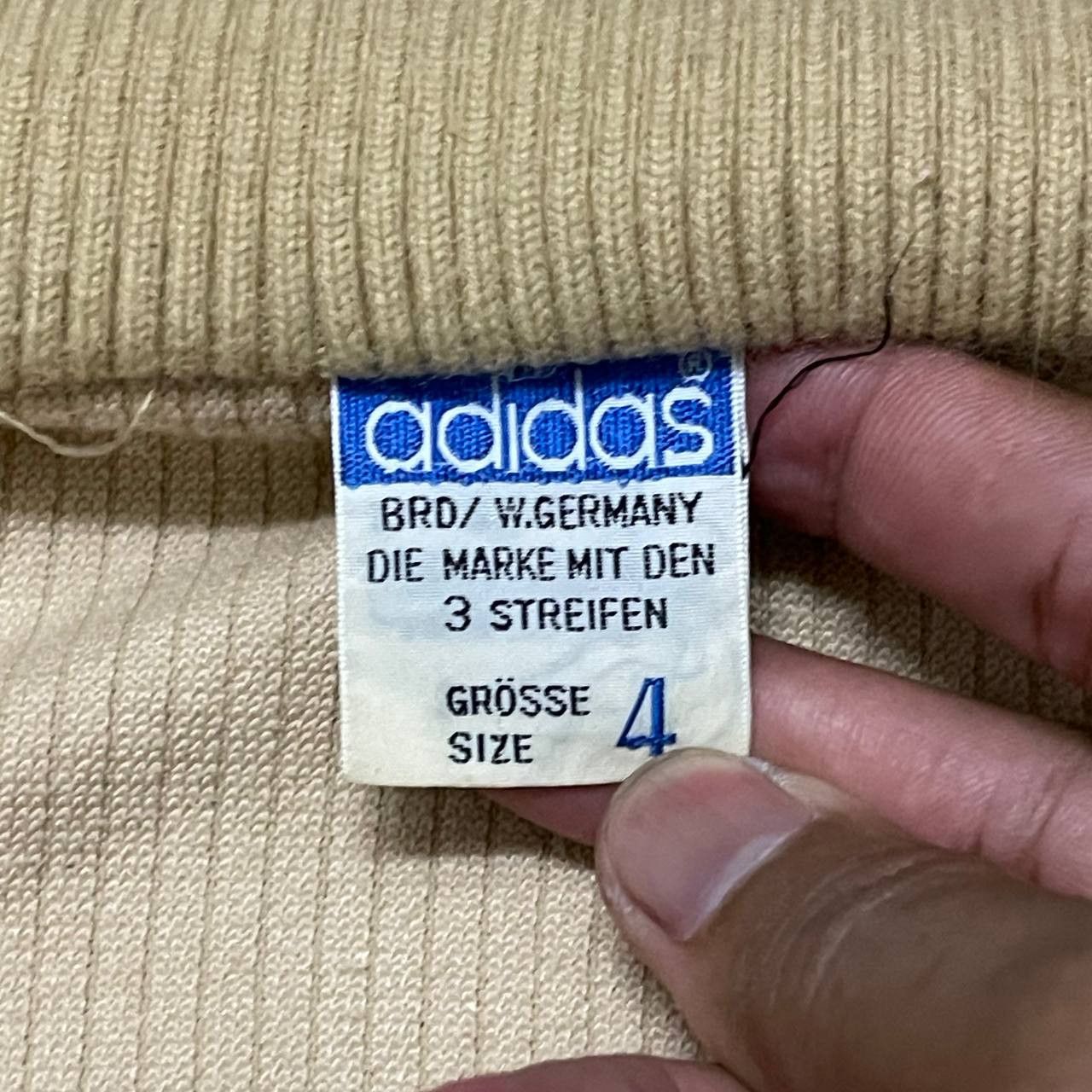 Adidas Vintage Adidas Trefoil Corduroy Zipper Jacket High Neck Size US M / EU 48-50 / 2 - 8 Thumbnail