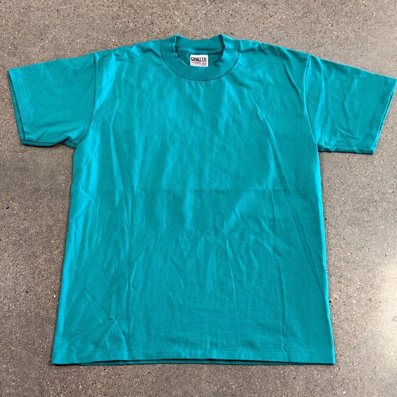 Designer VTG 90s ONEITA Single Stitch Power T-Shirt Teal Adult L Size US L / EU 52-54 / 3 - 1 Thumbnail