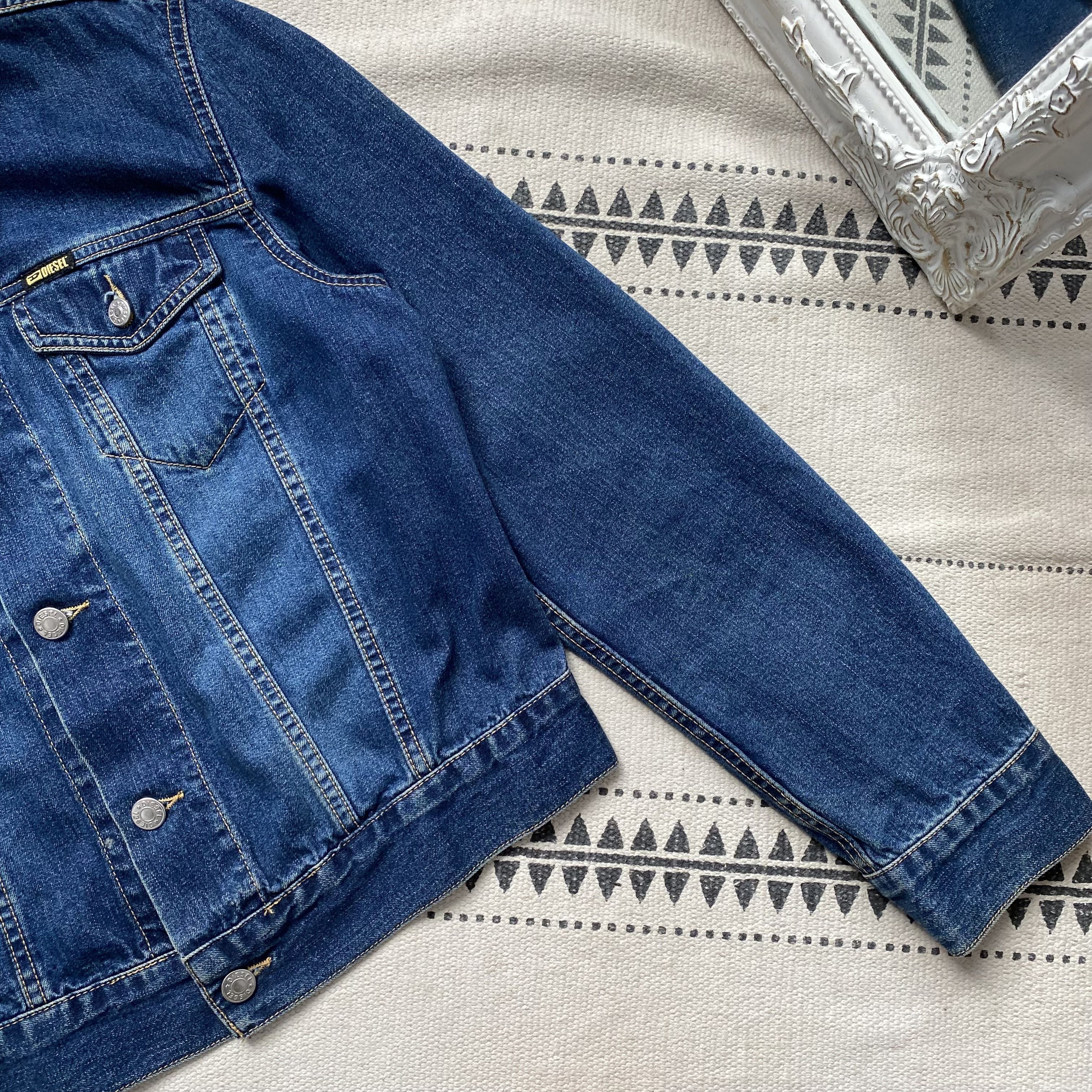 Diesel Y2K Vintage 2000s Diesel Denim jacket cropped Size M / US 6-8 / IT 42-44 - 4 Thumbnail